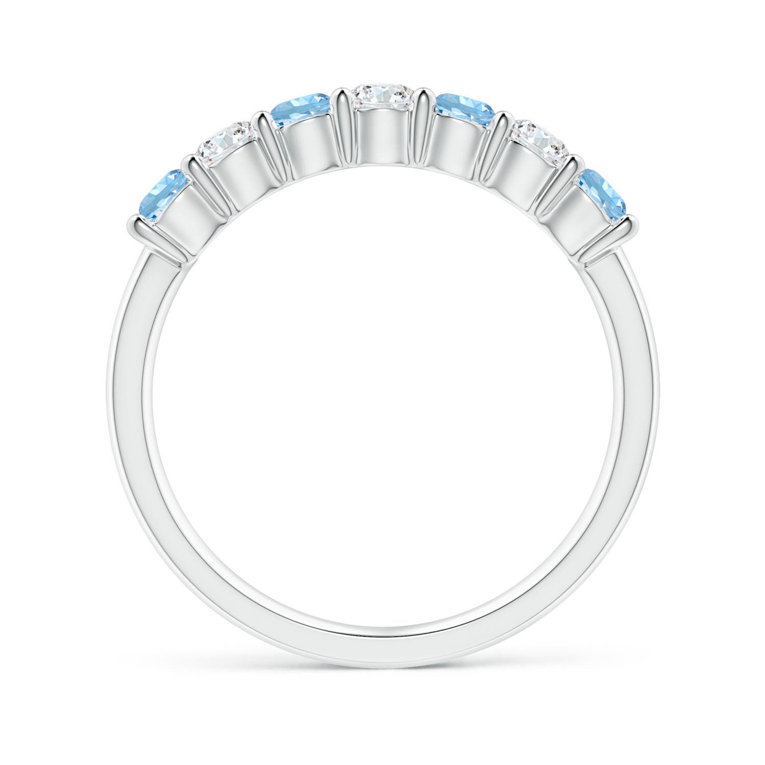 AAAA - Aquamarine / 0.72 CT / 14 KT White Gold