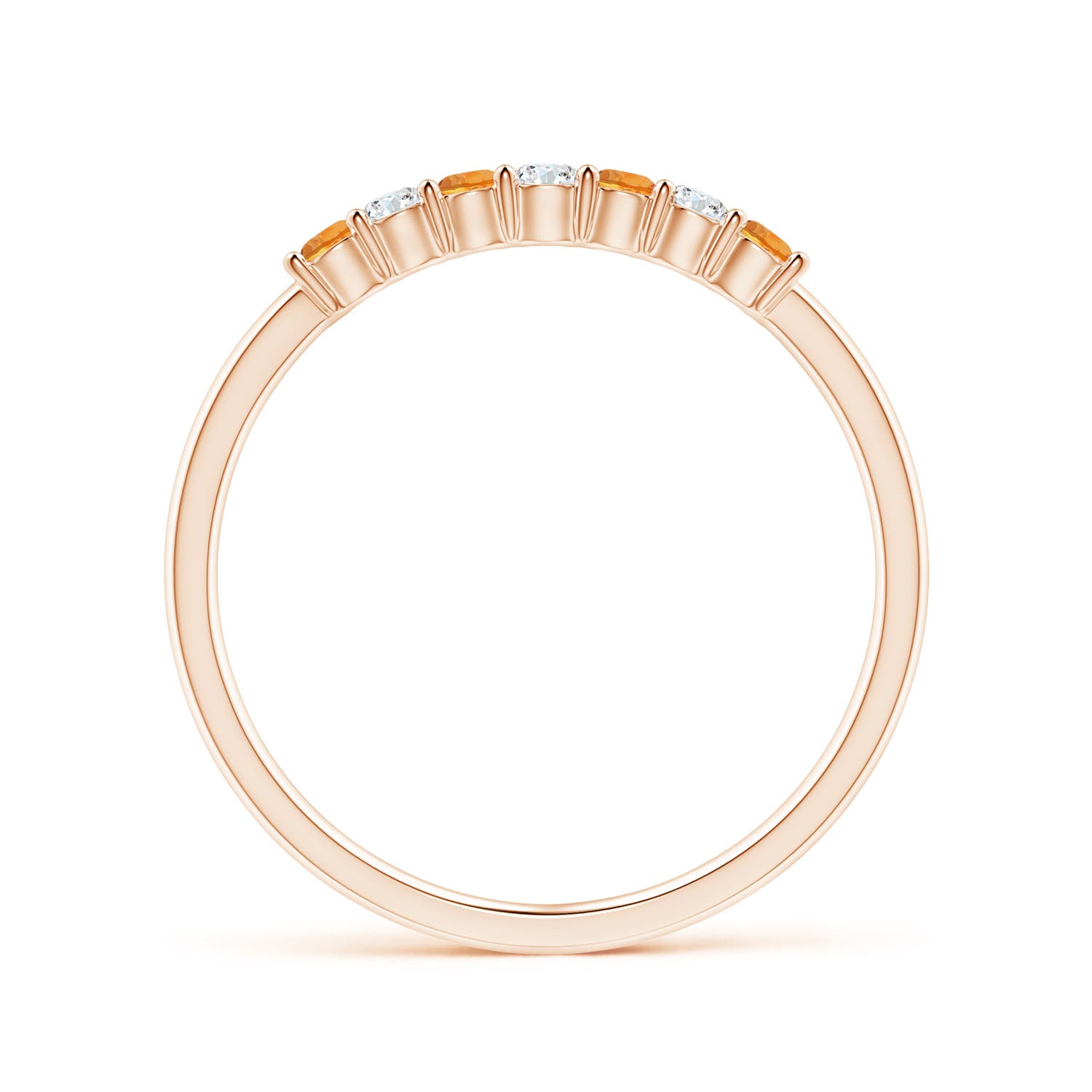 AAAA - Citrine / 0.27 CT / 14 KT Rose Gold