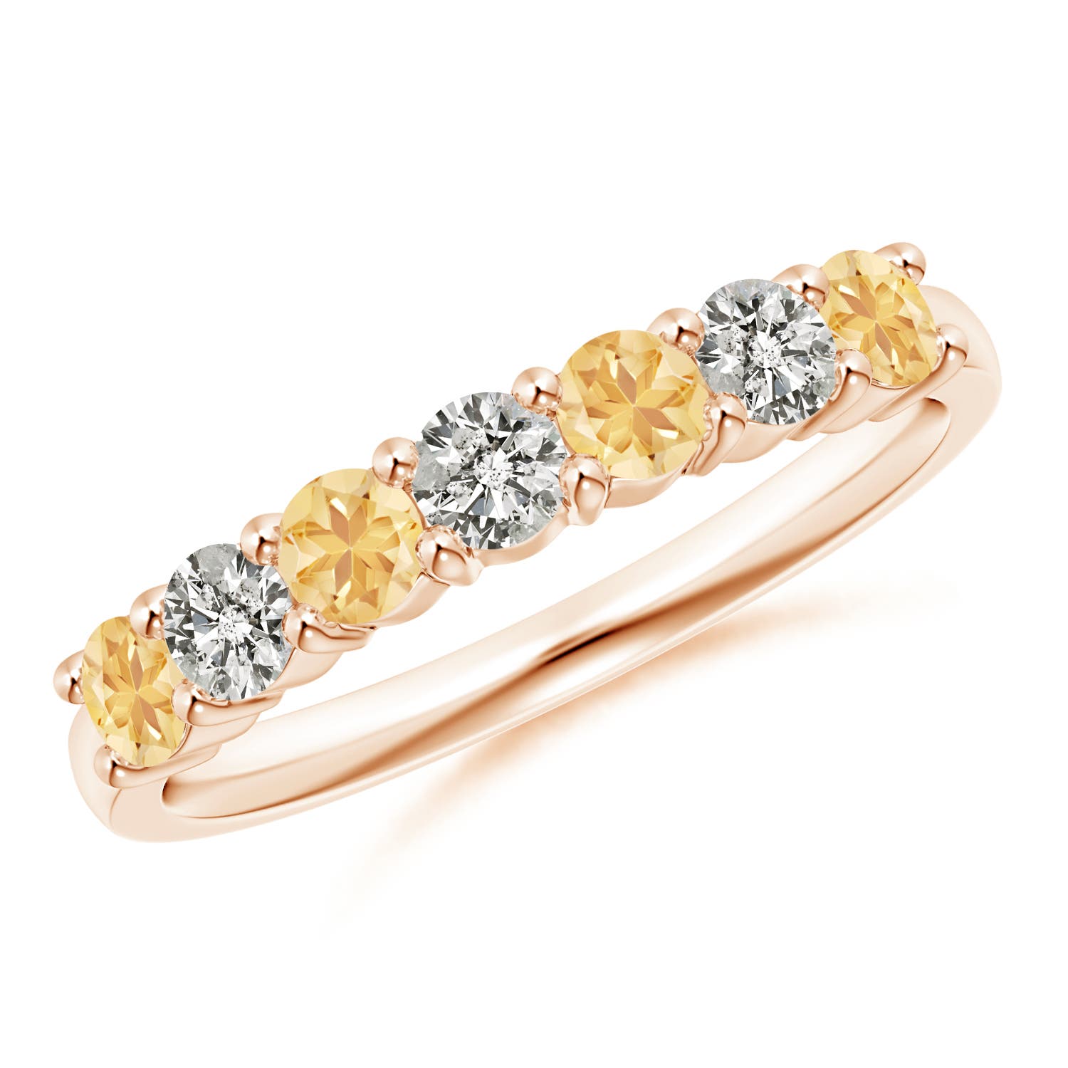 A - Citrine / 0.72 CT / 14 KT Rose Gold