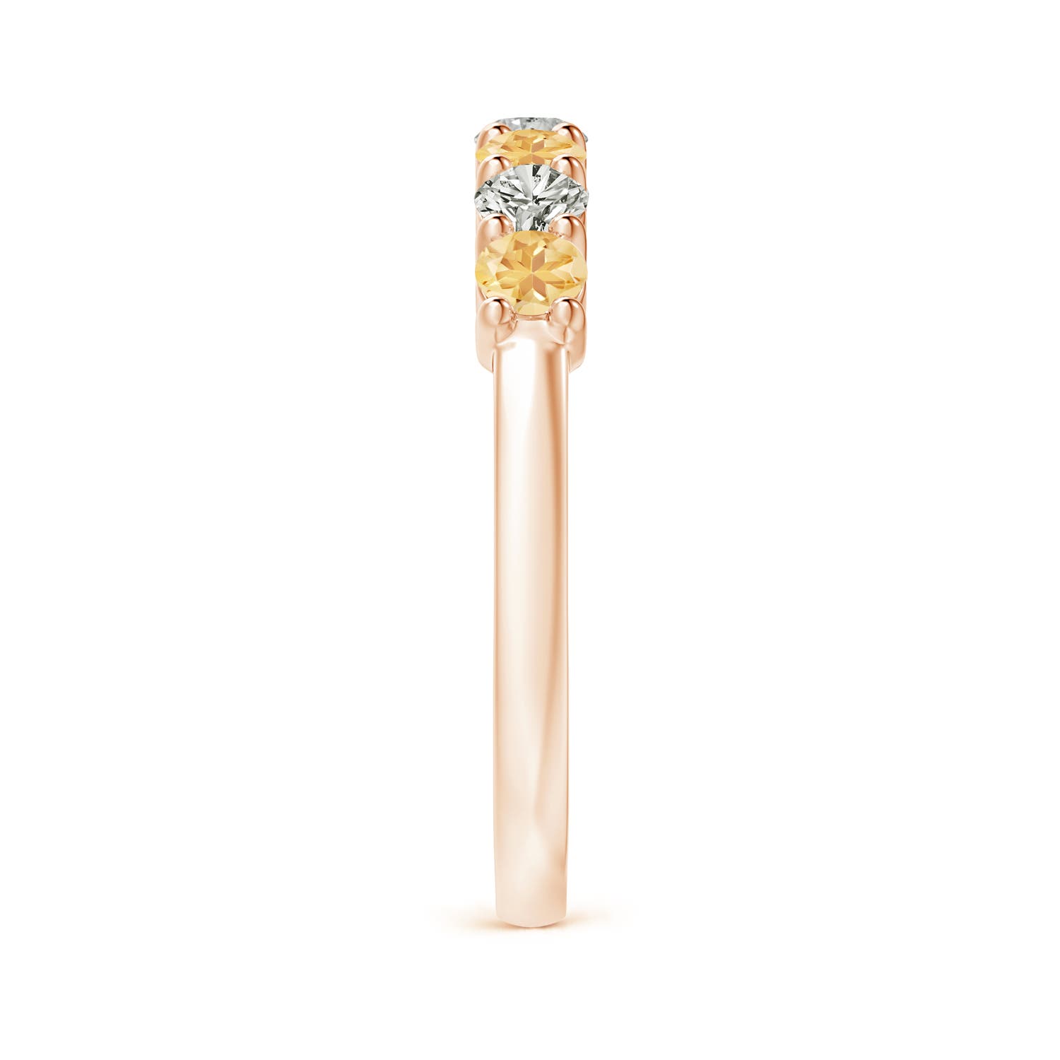 A - Citrine / 0.72 CT / 14 KT Rose Gold