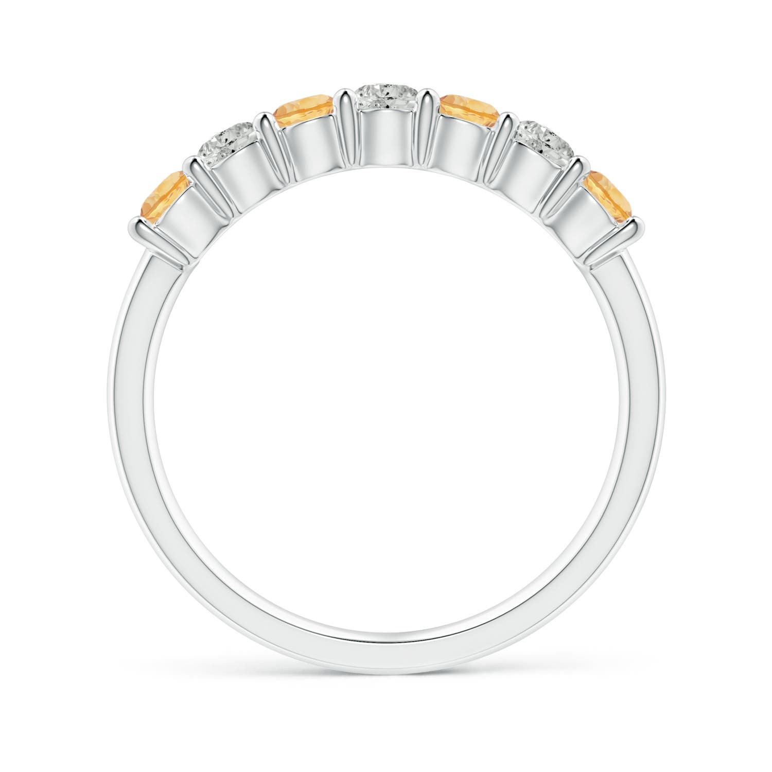 A - Citrine / 0.72 CT / 14 KT White Gold