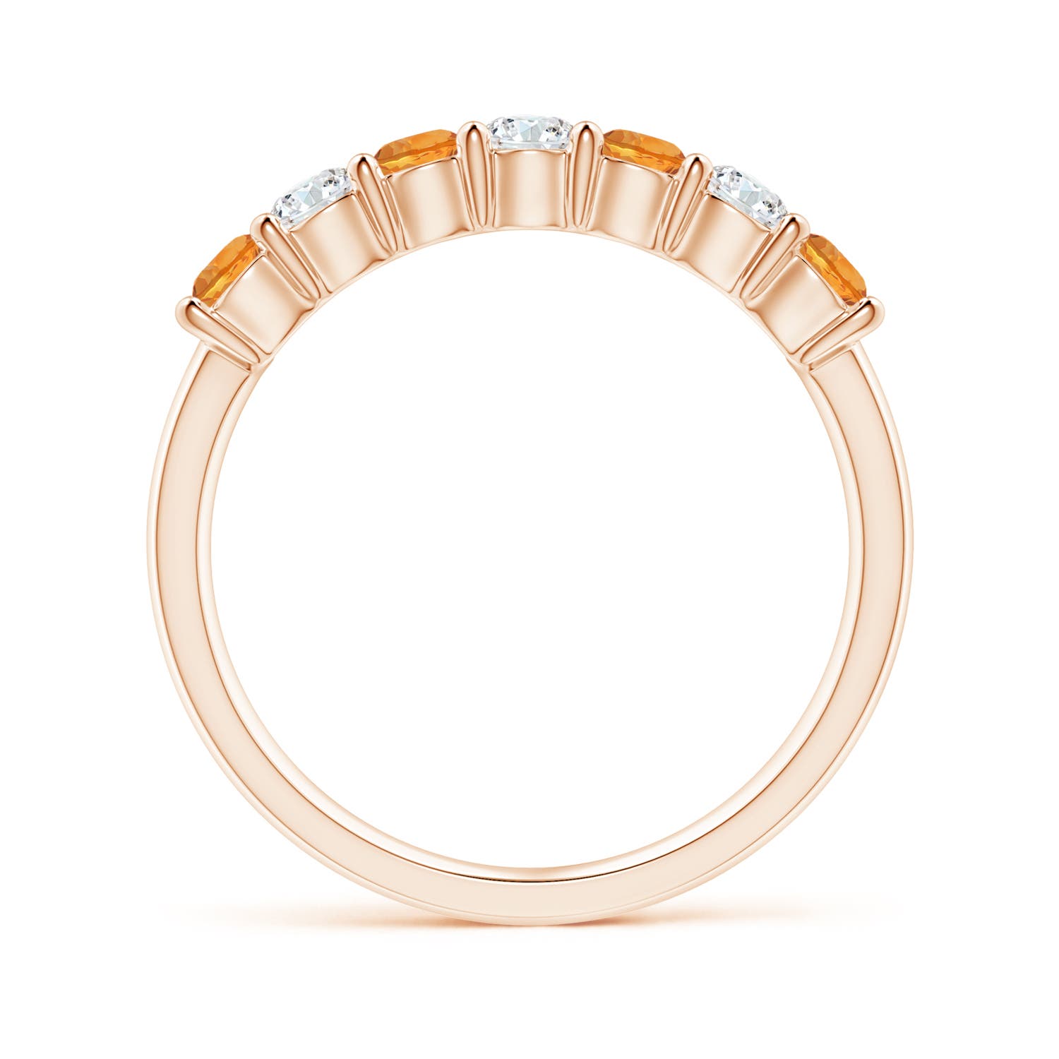 AAAA - Citrine / 0.72 CT / 14 KT Rose Gold