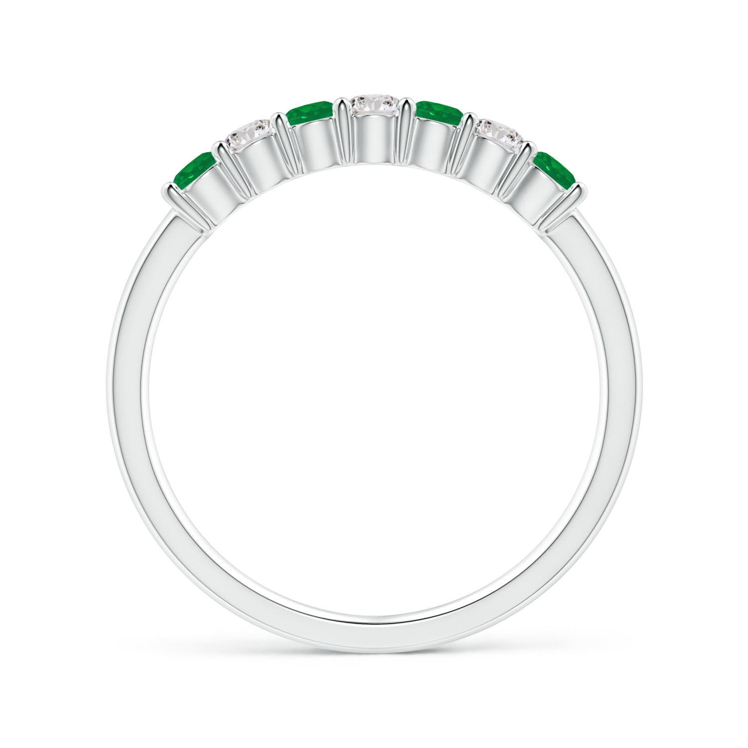 AA - Emerald / 0.46 CT / 14 KT White Gold