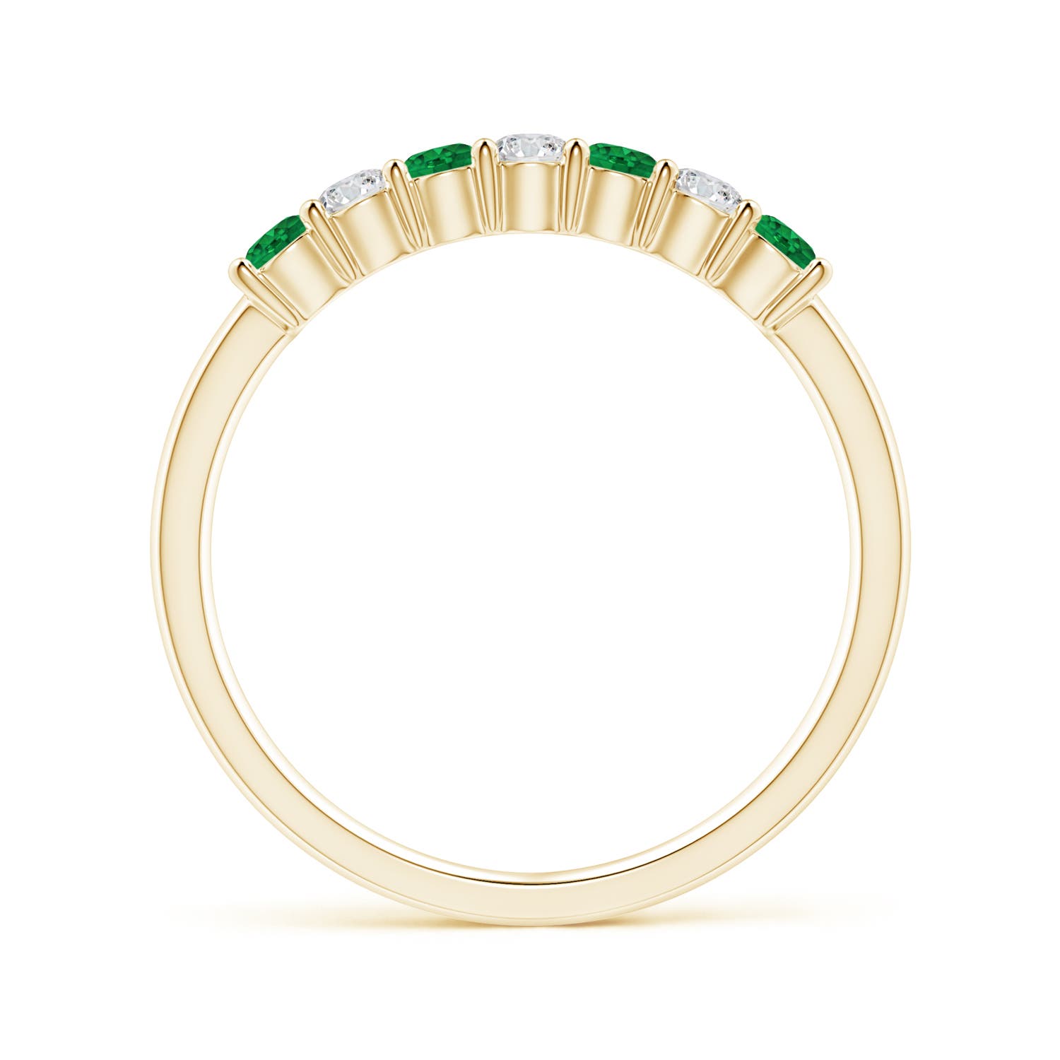 AAA - Emerald / 0.46 CT / 14 KT Yellow Gold