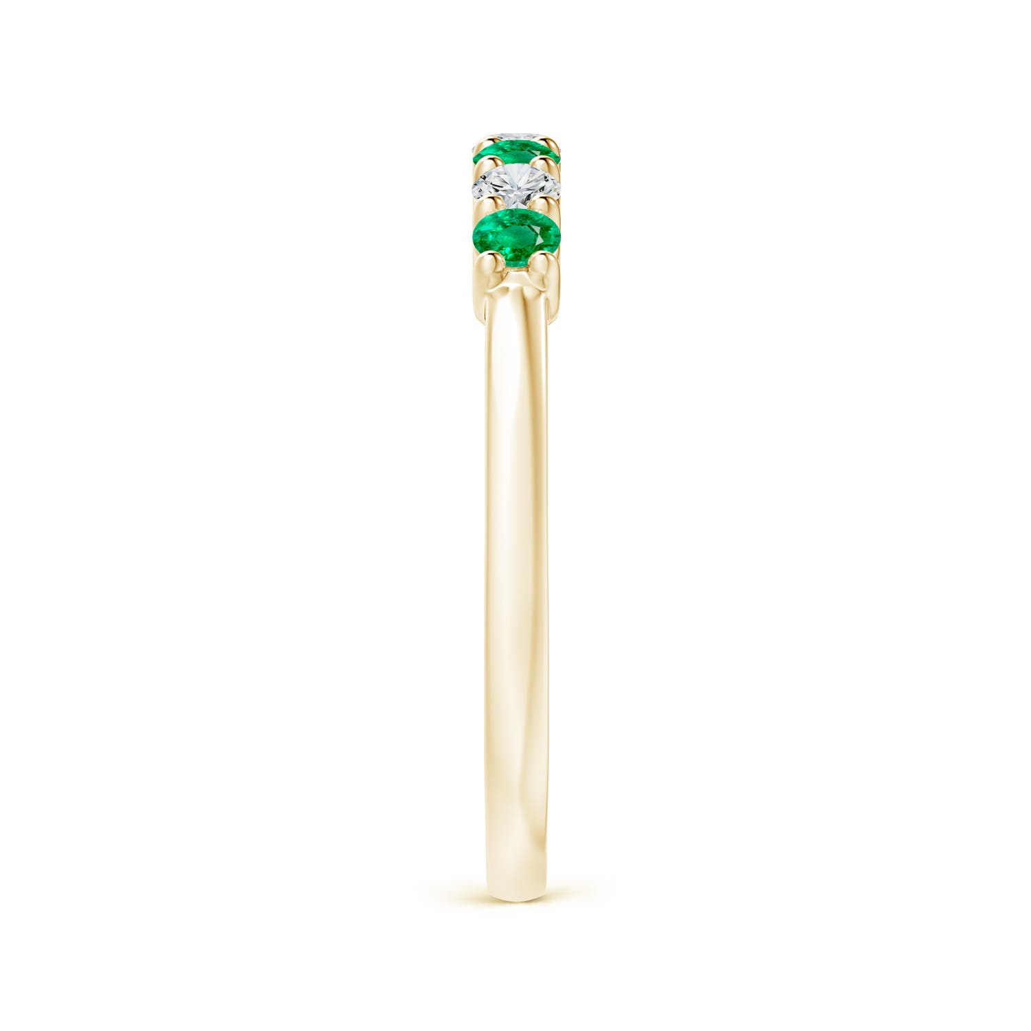 AAA - Emerald / 0.46 CT / 14 KT Yellow Gold