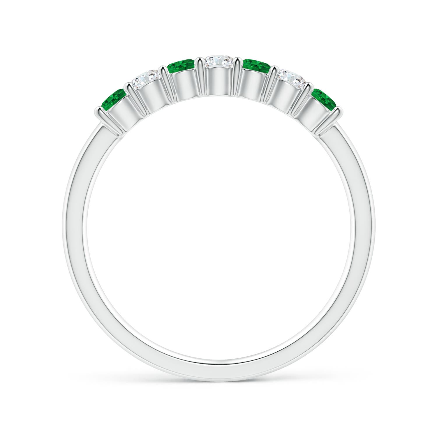 AAAA - Emerald / 0.46 CT / 14 KT White Gold