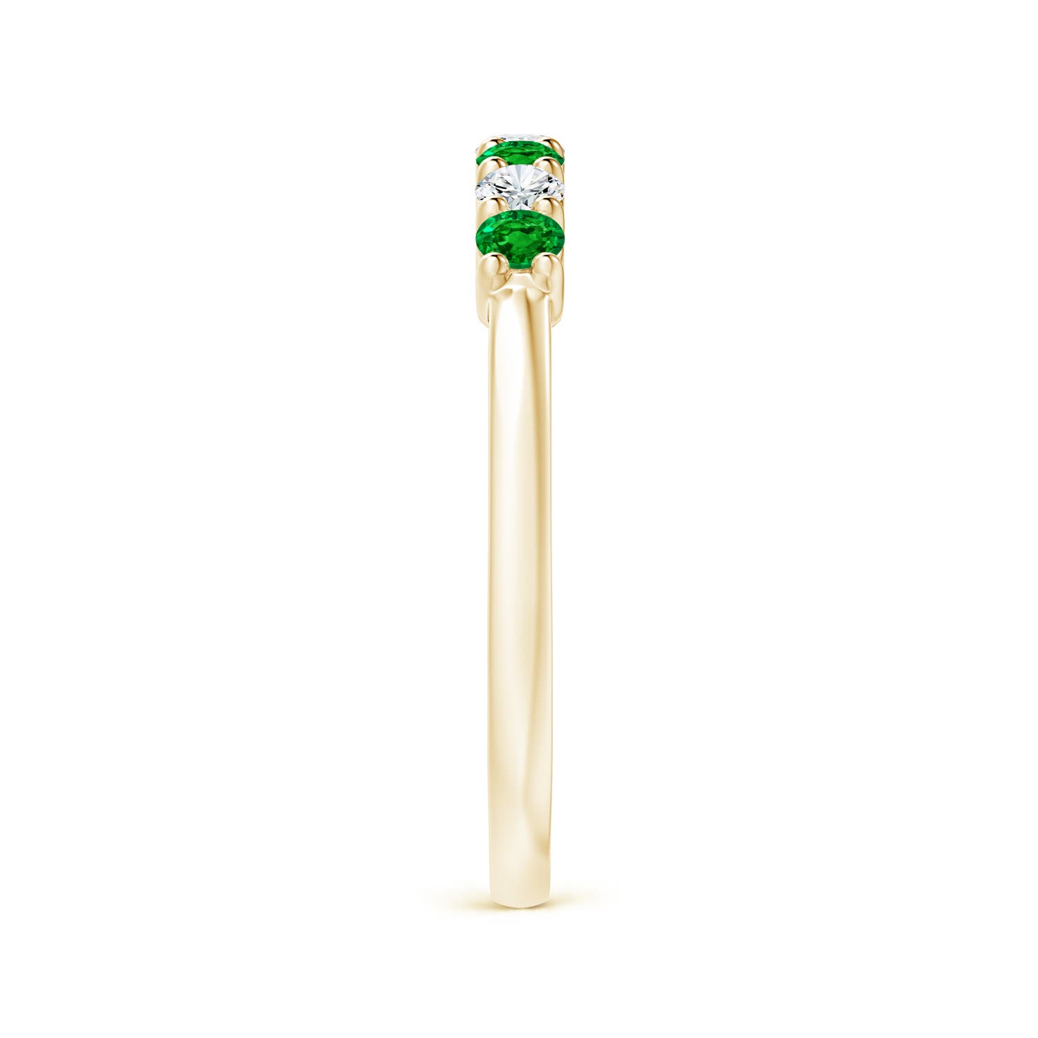 AAAA - Emerald / 0.46 CT / 14 KT Yellow Gold