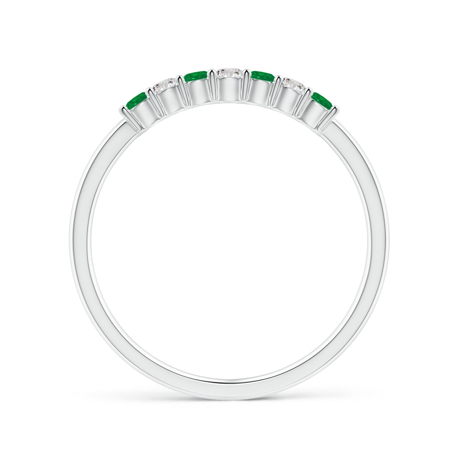 AA - Emerald / 0.29 CT / 14 KT White Gold