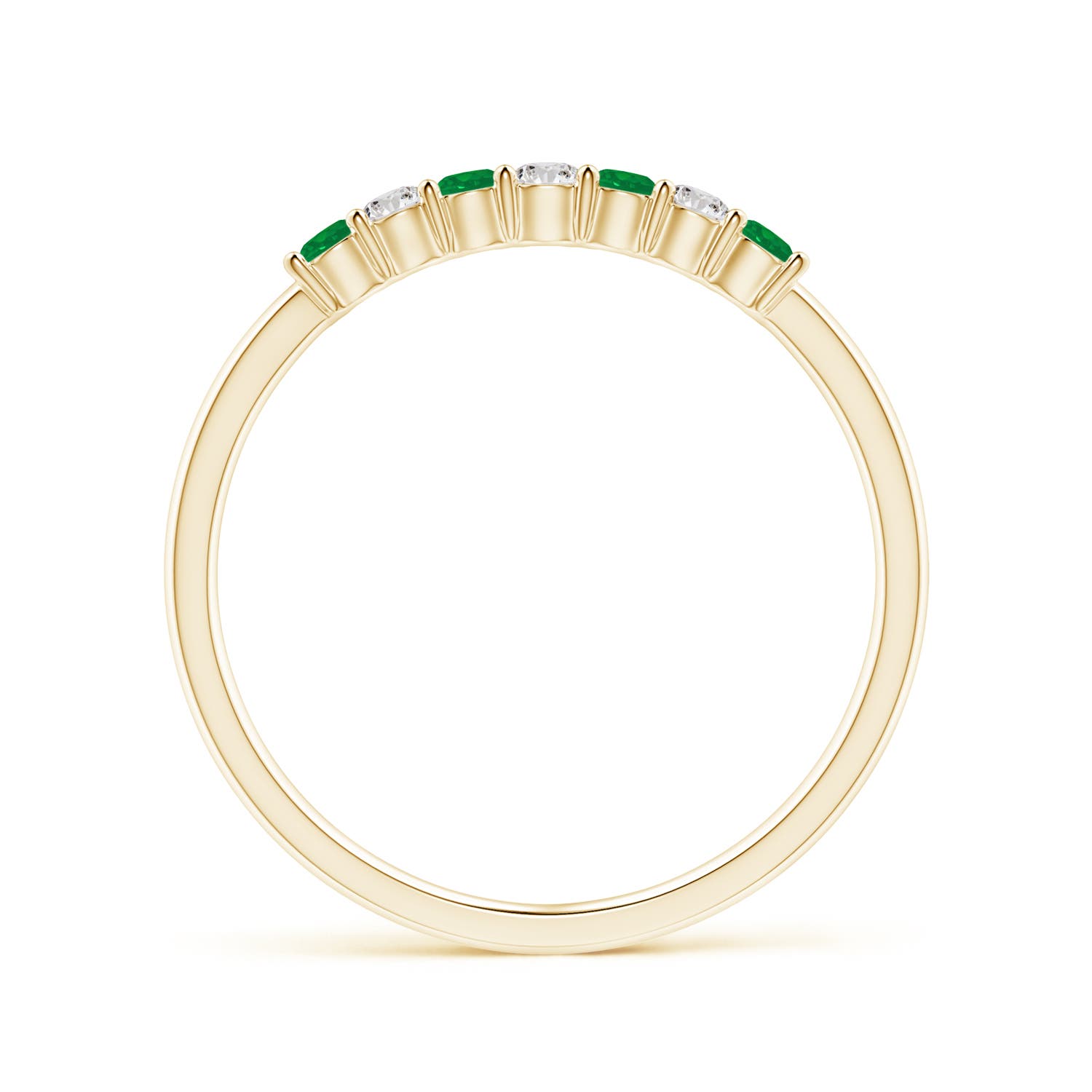 AA - Emerald / 0.29 CT / 14 KT Yellow Gold