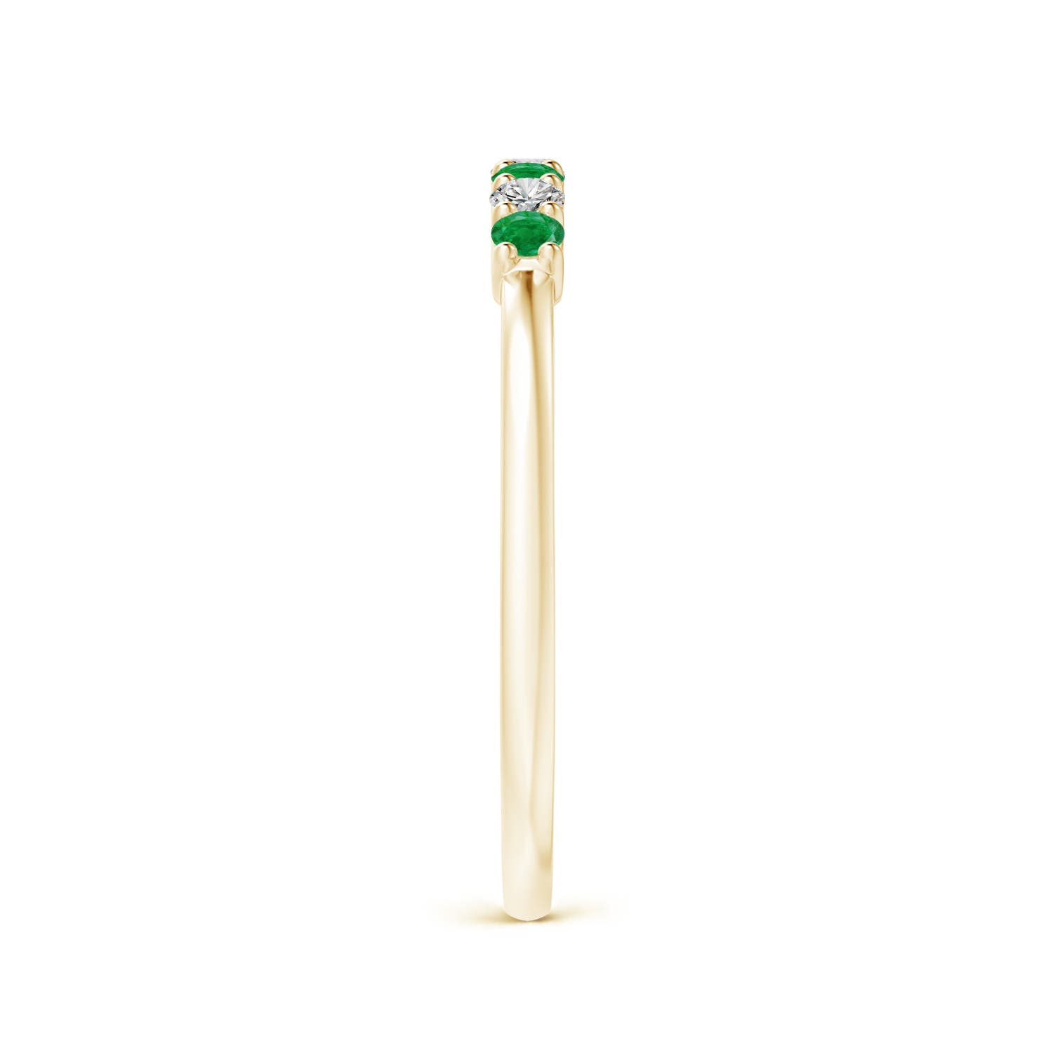 AA - Emerald / 0.29 CT / 14 KT Yellow Gold