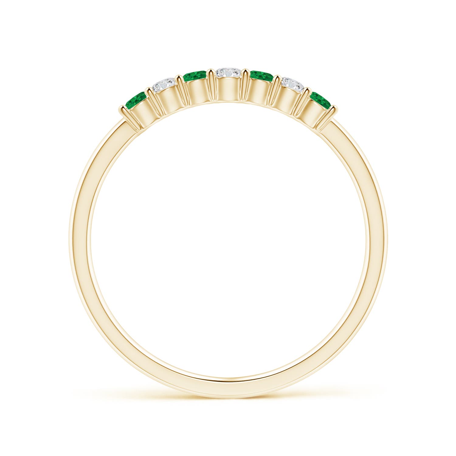 AAA - Emerald / 0.29 CT / 14 KT Yellow Gold