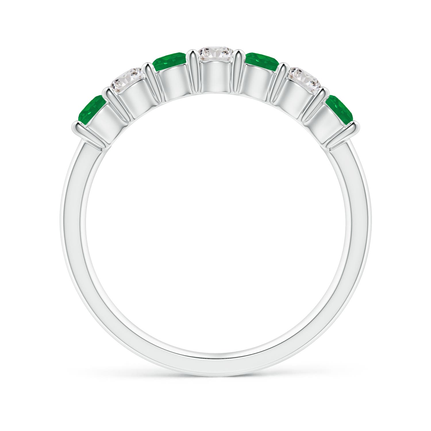 AA - Emerald / 0.72 CT / 14 KT White Gold