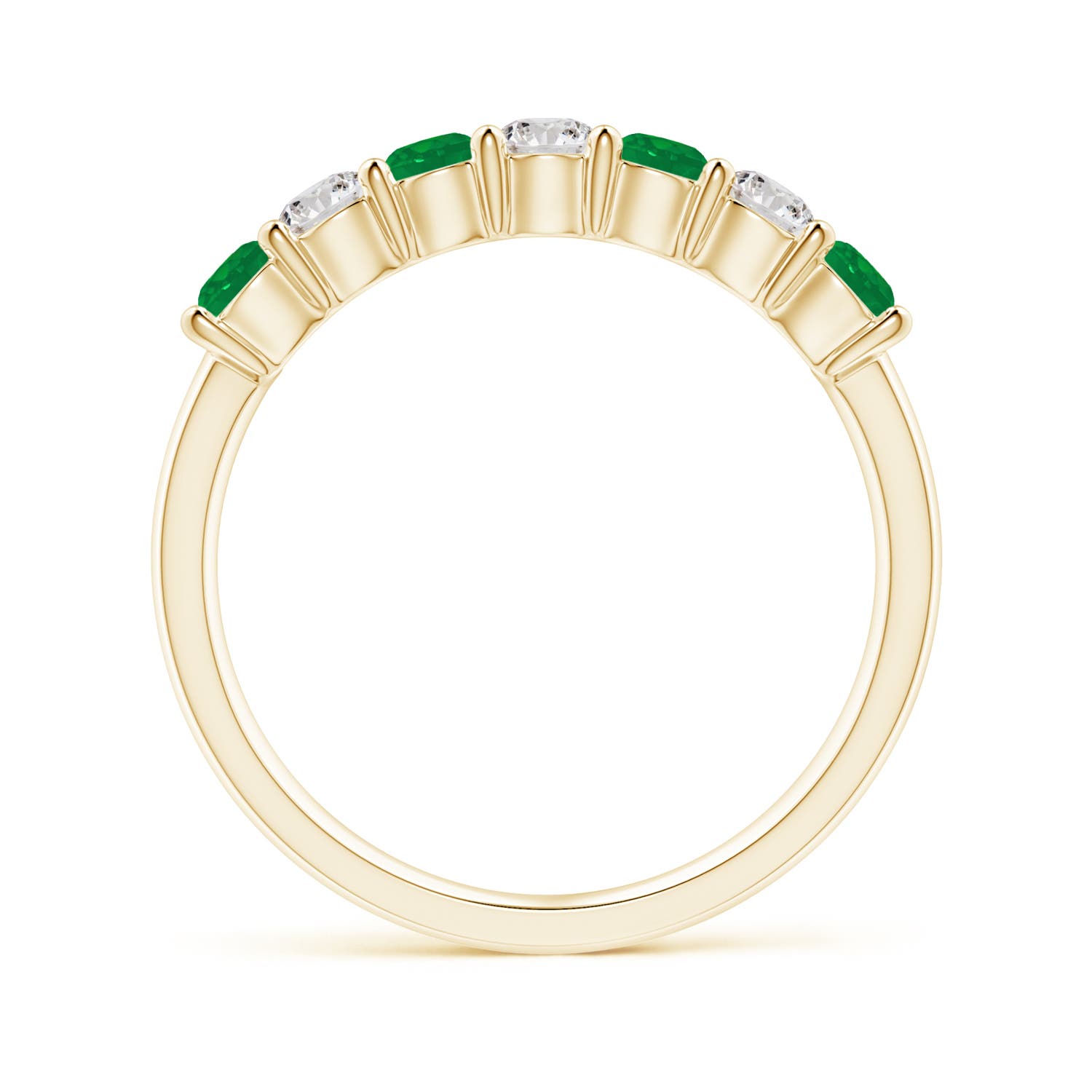 AA - Emerald / 0.72 CT / 14 KT Yellow Gold