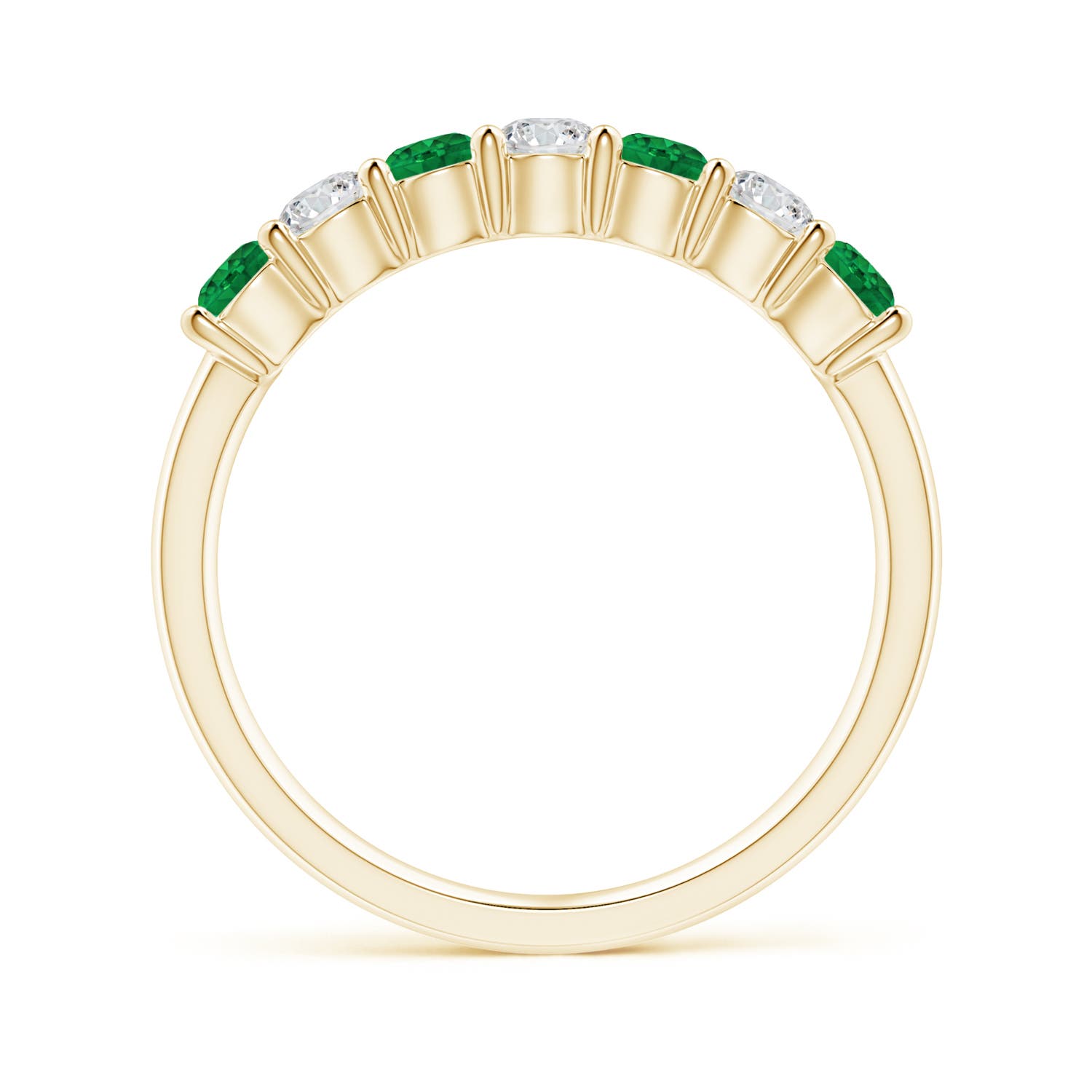 AAA - Emerald / 0.72 CT / 14 KT Yellow Gold