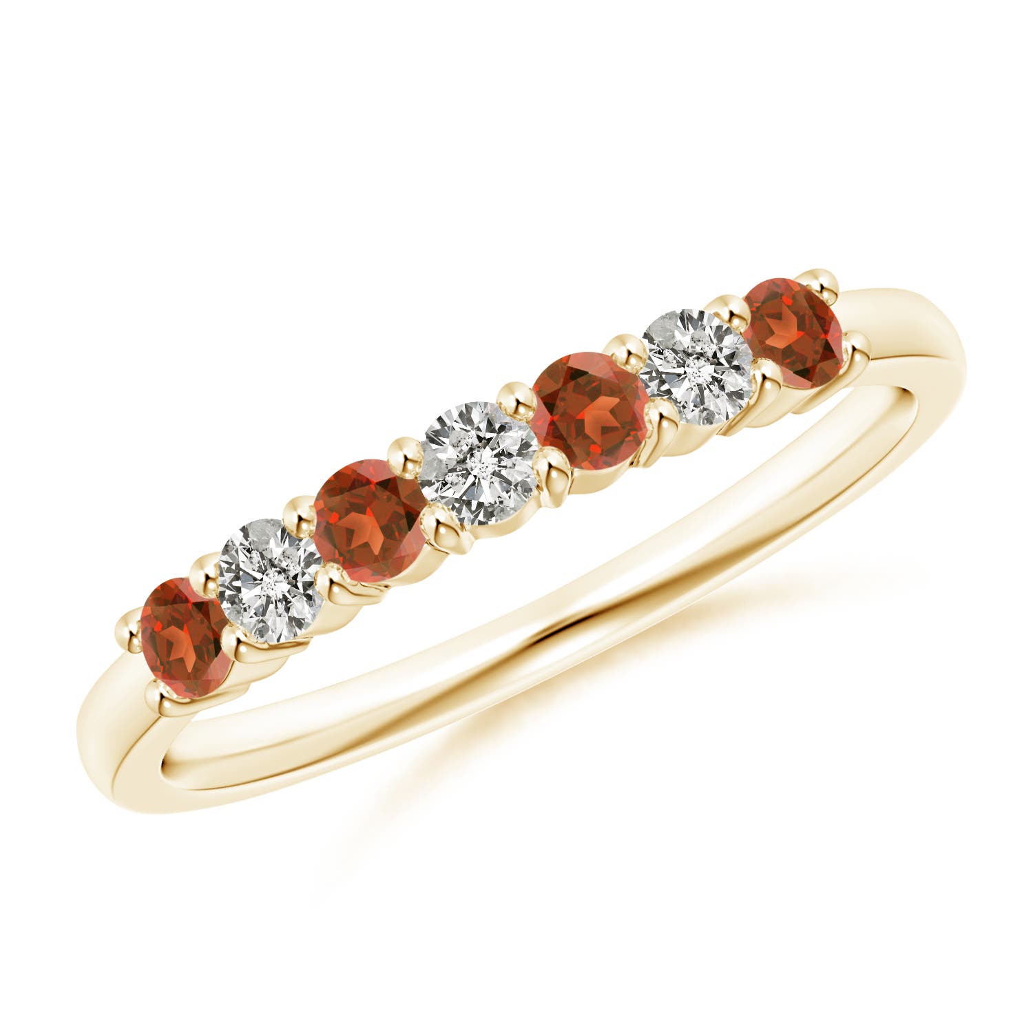 A - Garnet / 0.53 CT / 14 KT Yellow Gold