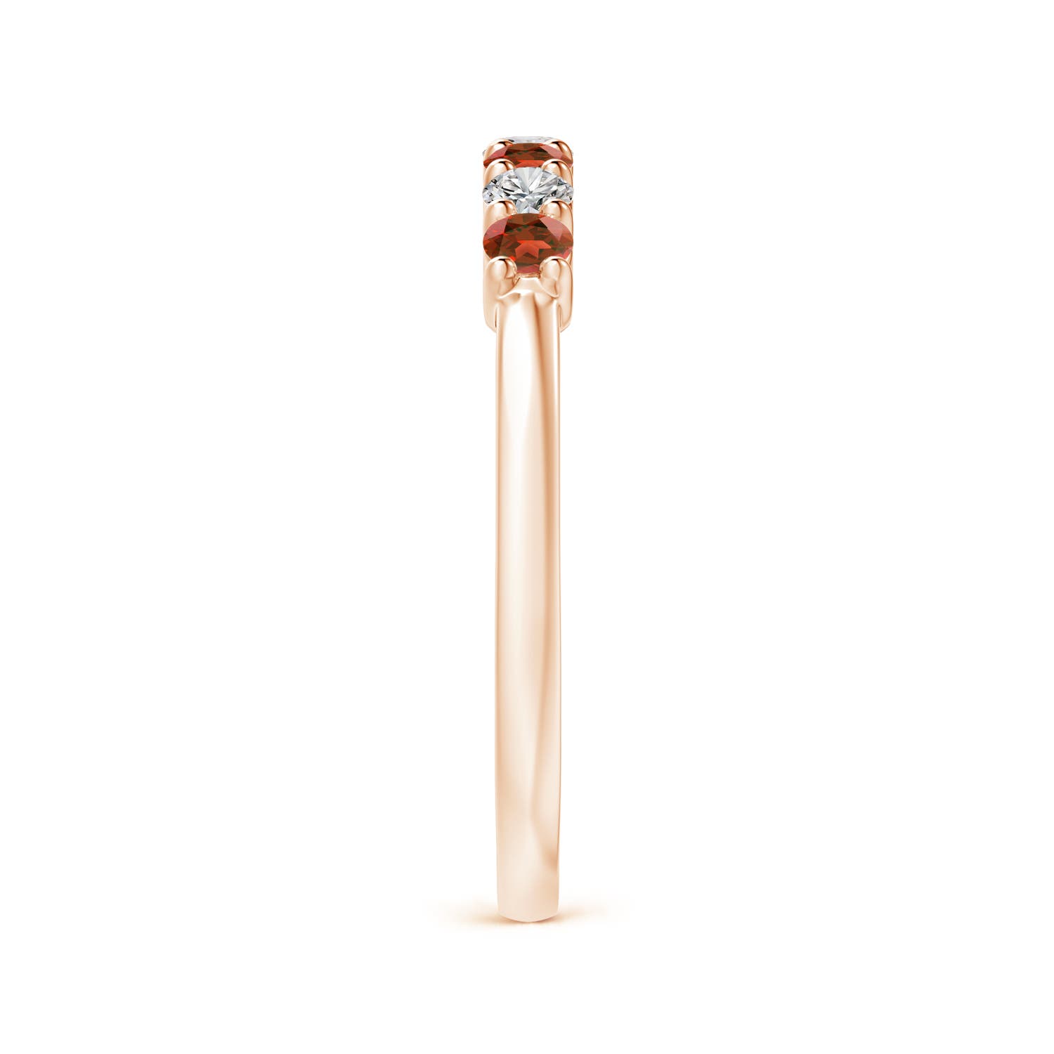 AA - Garnet / 0.53 CT / 14 KT Rose Gold