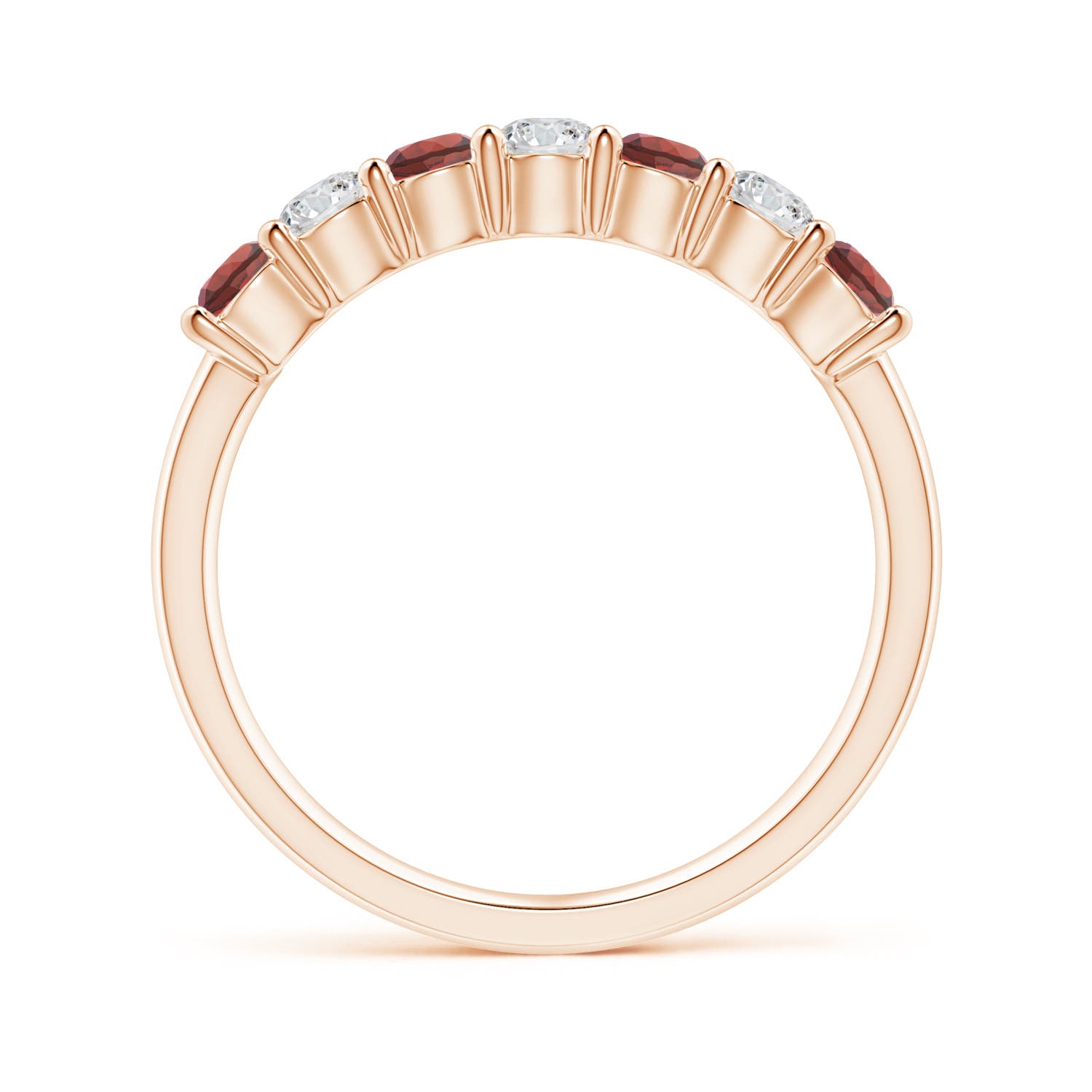 AAA - Garnet / 0.92 CT / 14 KT Rose Gold