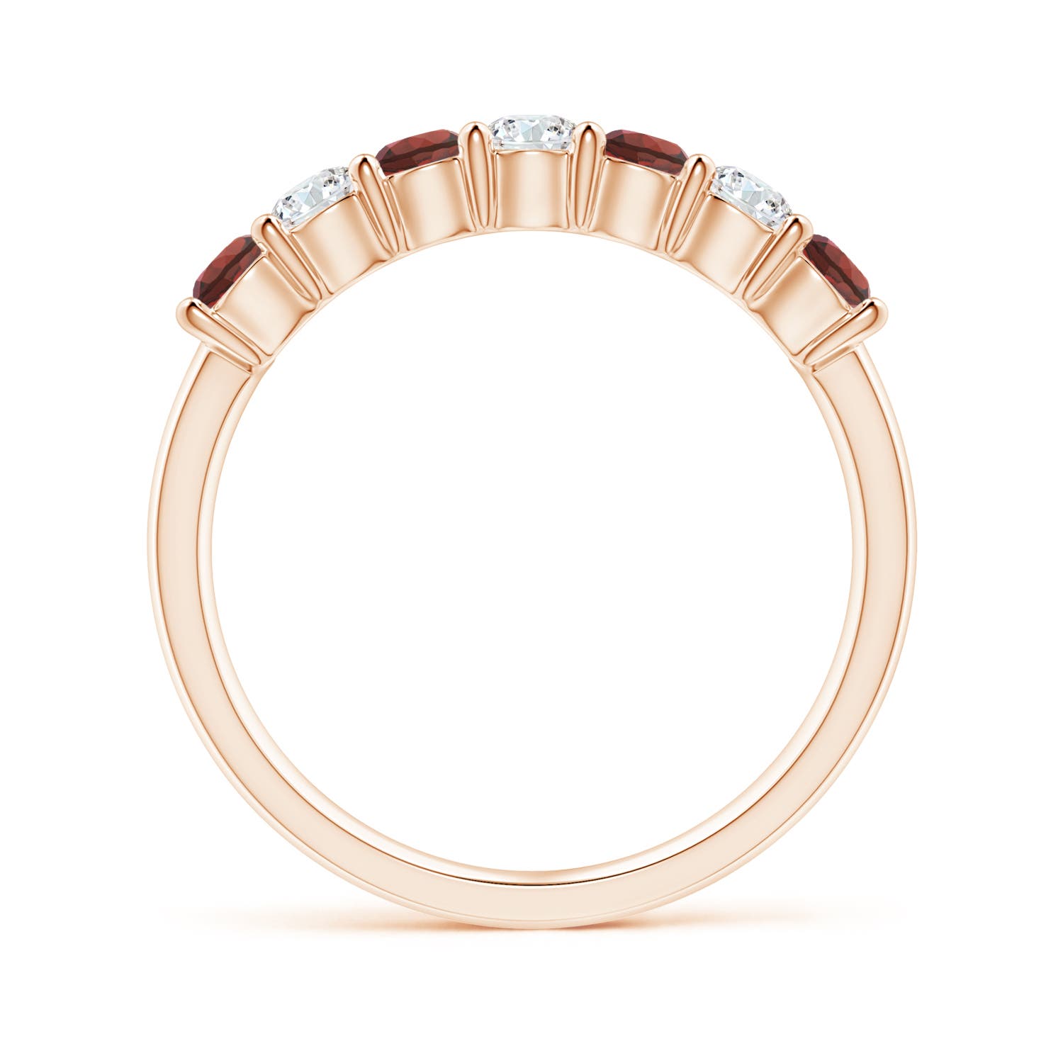 AAAA - Garnet / 0.92 CT / 14 KT Rose Gold