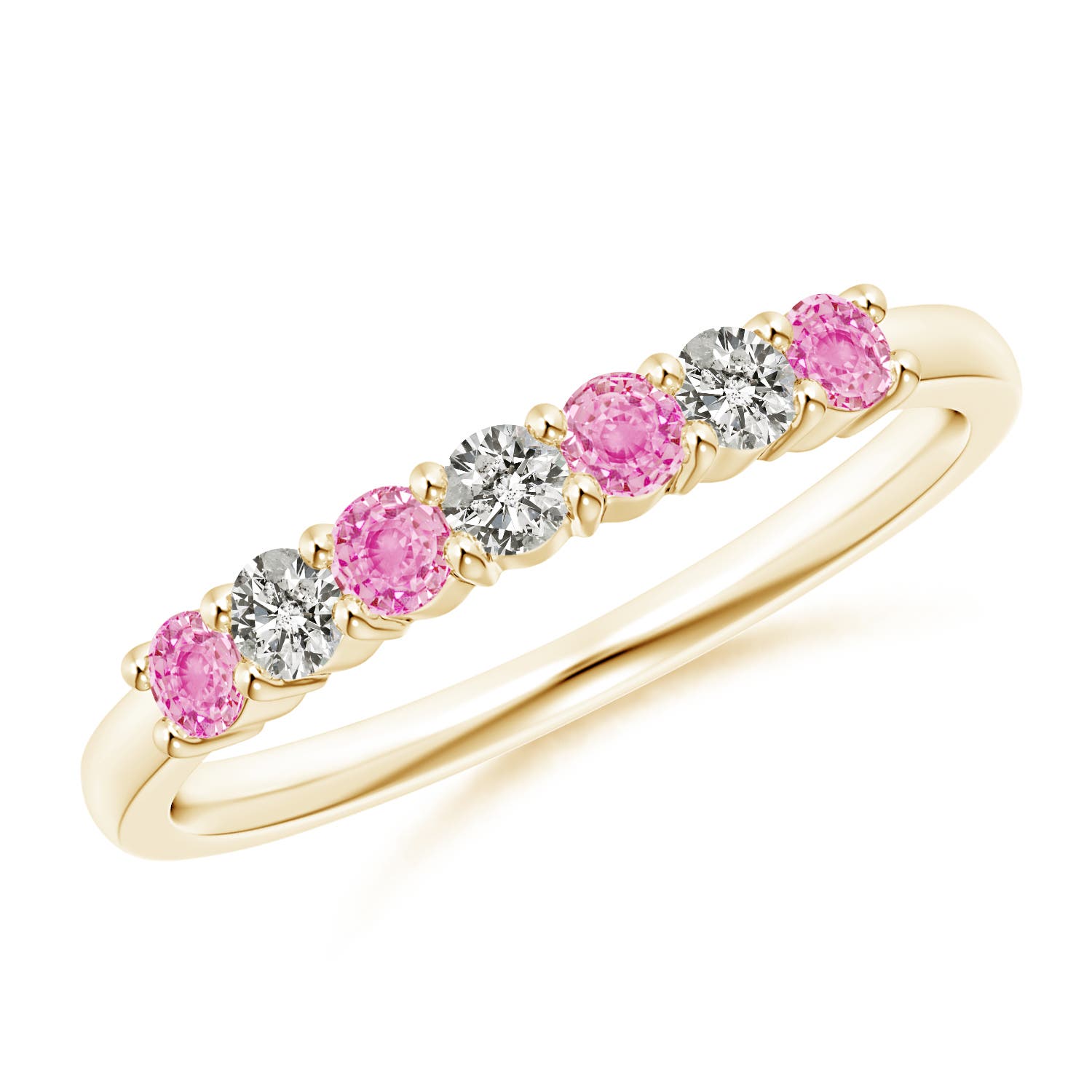 A - Pink Sapphire / 0.55 CT / 14 KT Yellow Gold