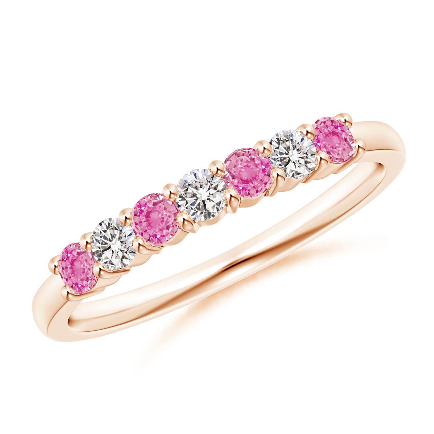 AA - Pink Sapphire / 0.55 CT / 14 KT Rose Gold