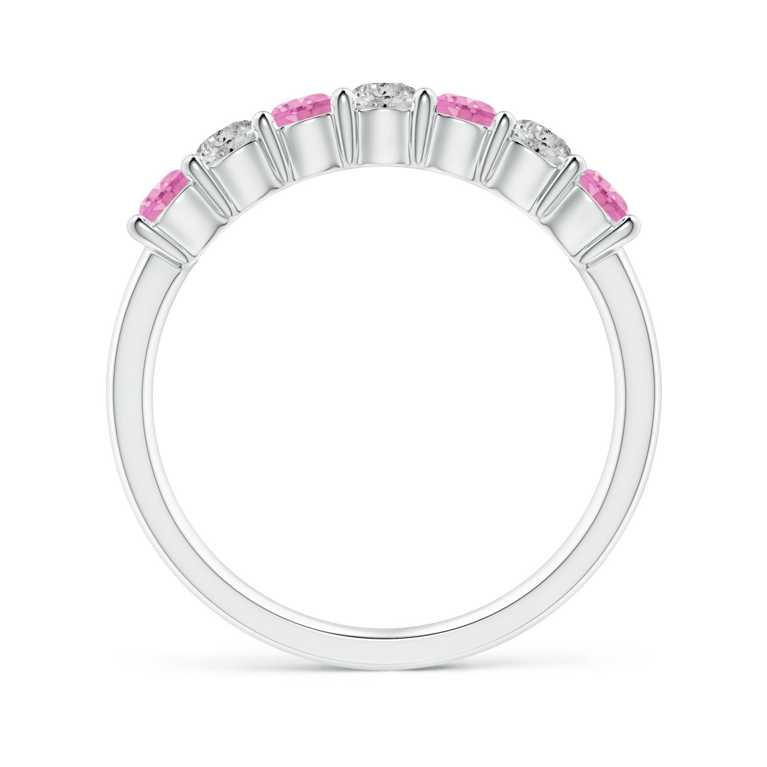 A - Pink Sapphire / 0.88 CT / 14 KT White Gold