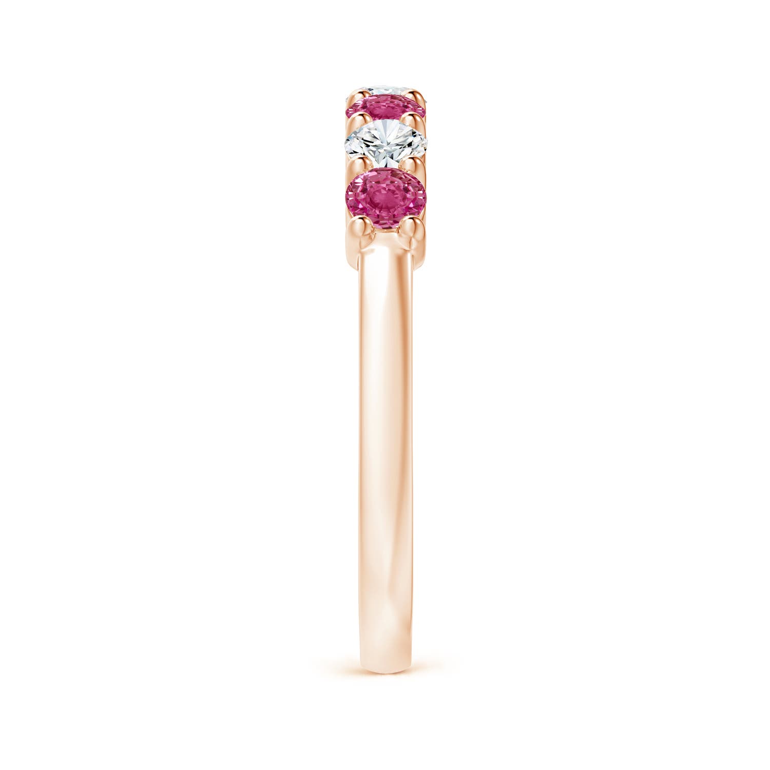 AAAA - Pink Sapphire / 0.88 CT / 14 KT Rose Gold