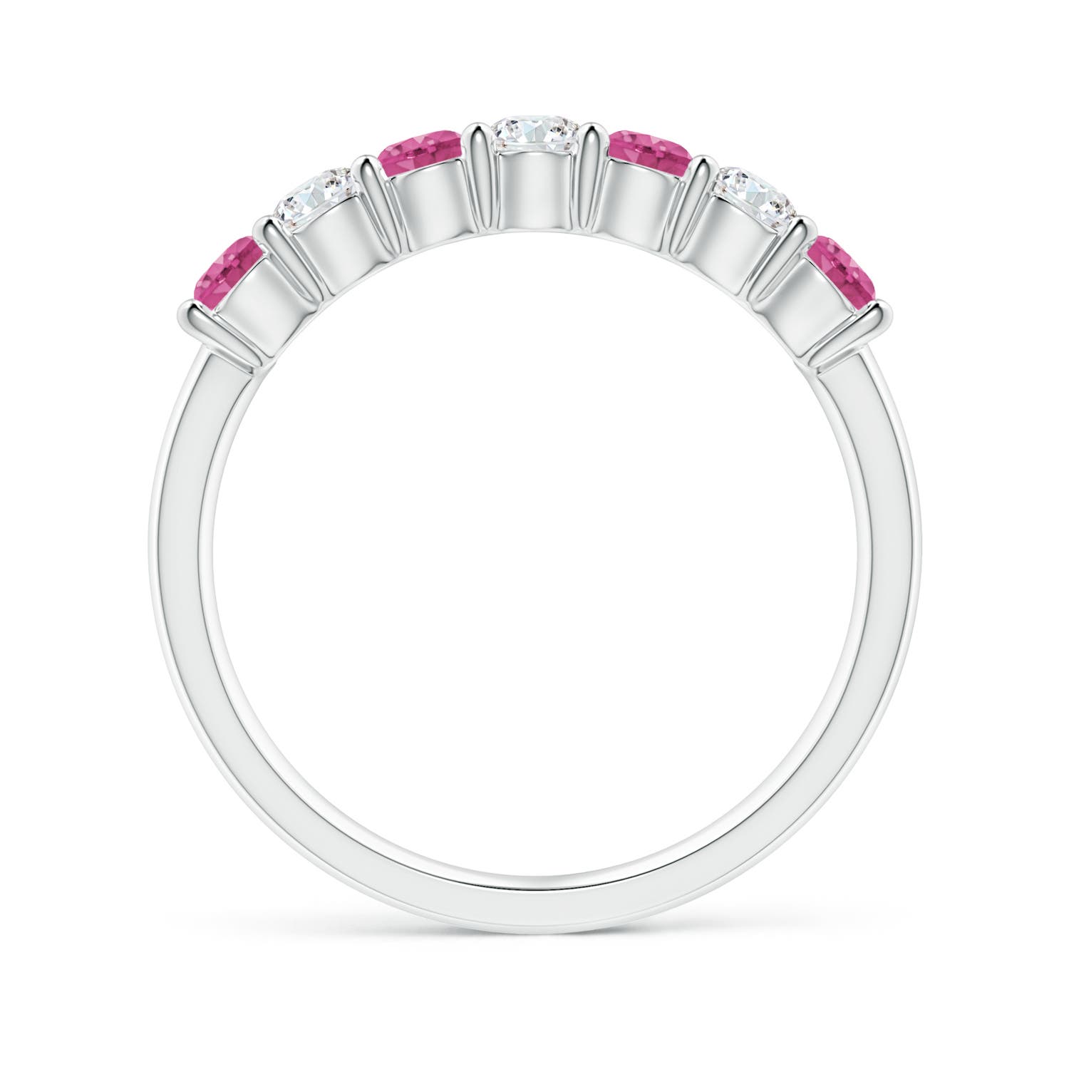 AAAA - Pink Sapphire / 0.88 CT / 14 KT White Gold