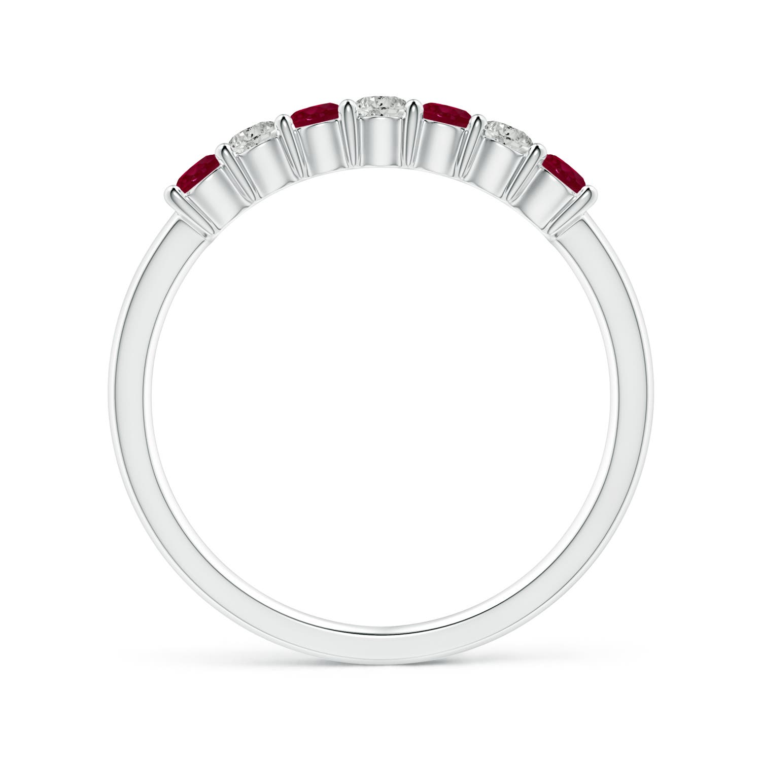 A - Ruby / 0.57 CT / 14 KT White Gold