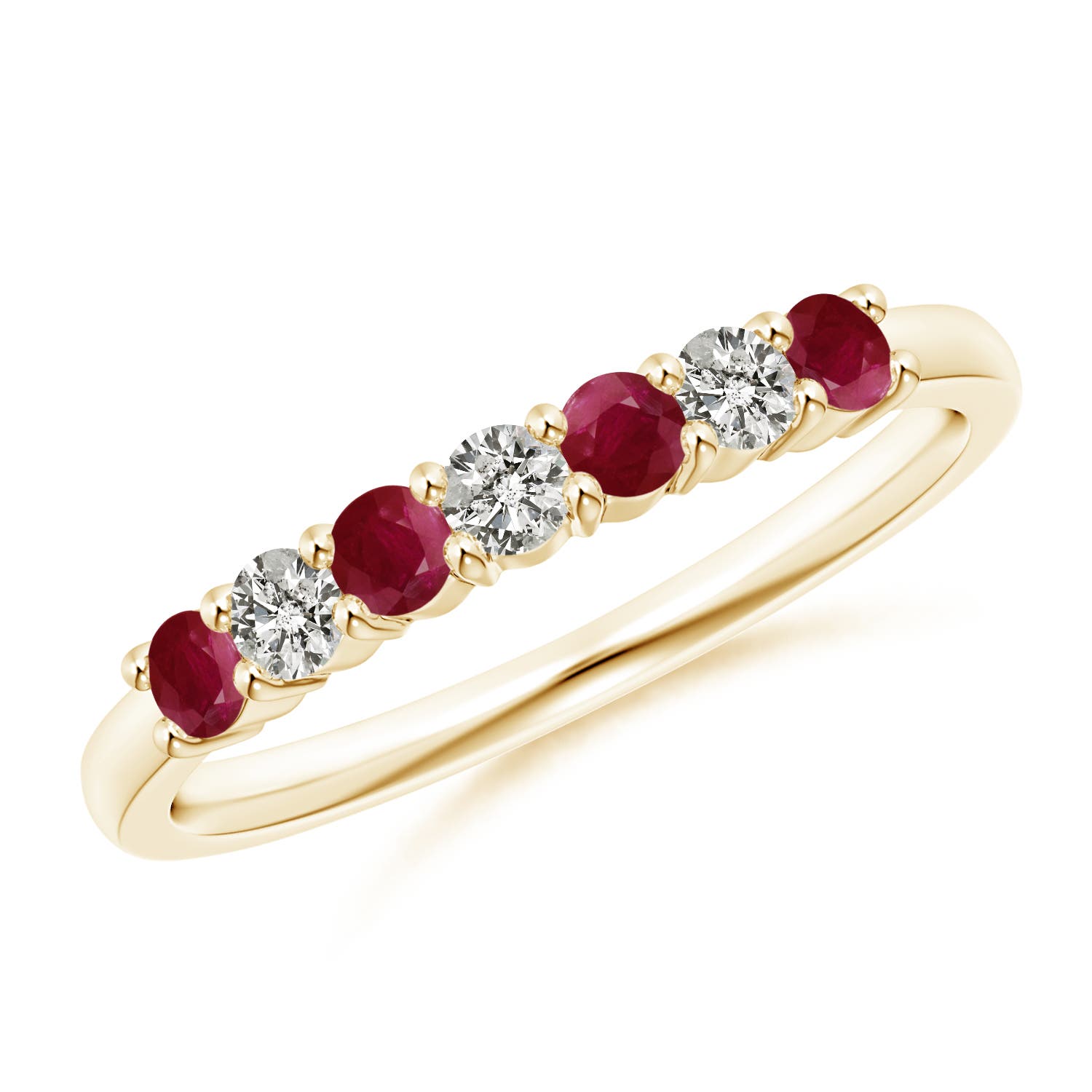 A - Ruby / 0.57 CT / 14 KT Yellow Gold