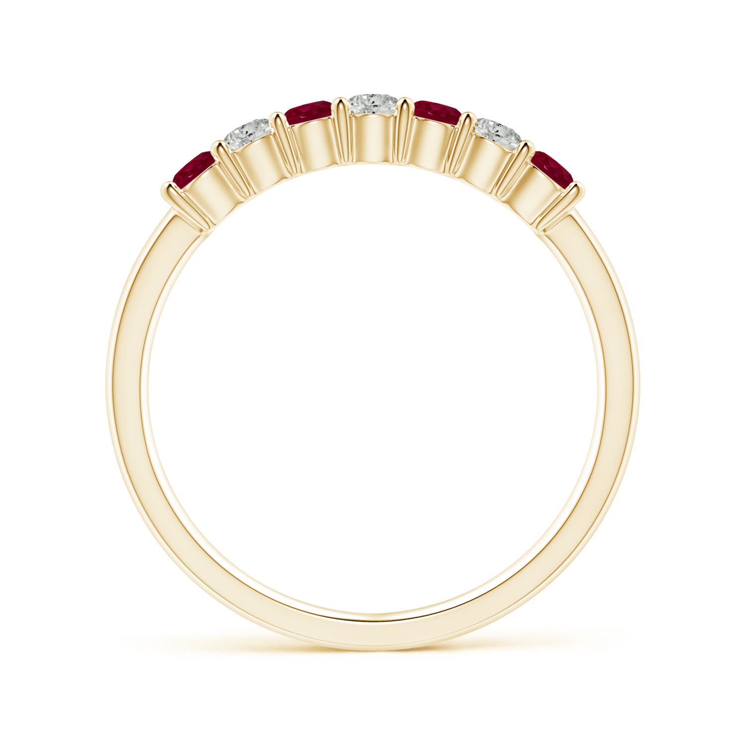 A - Ruby / 0.57 CT / 14 KT Yellow Gold