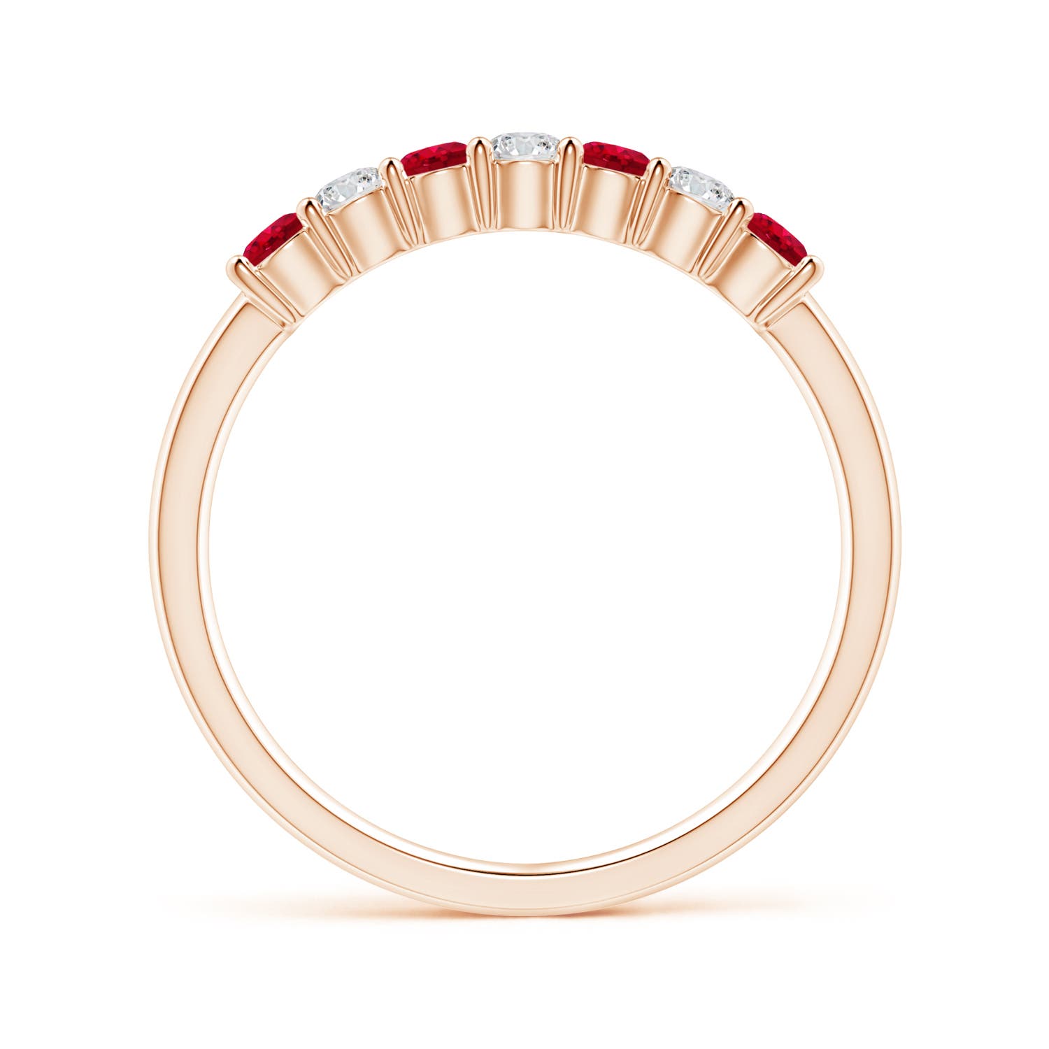 AAA - Ruby / 0.57 CT / 14 KT Rose Gold