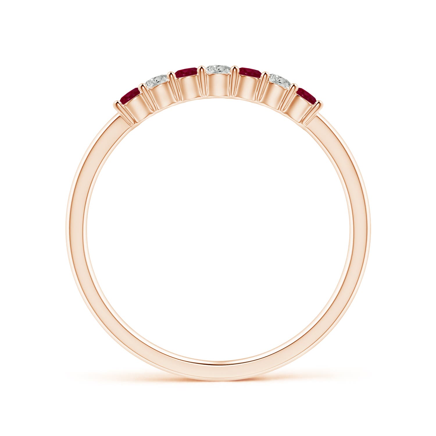 A - Ruby / 0.31 CT / 14 KT Rose Gold