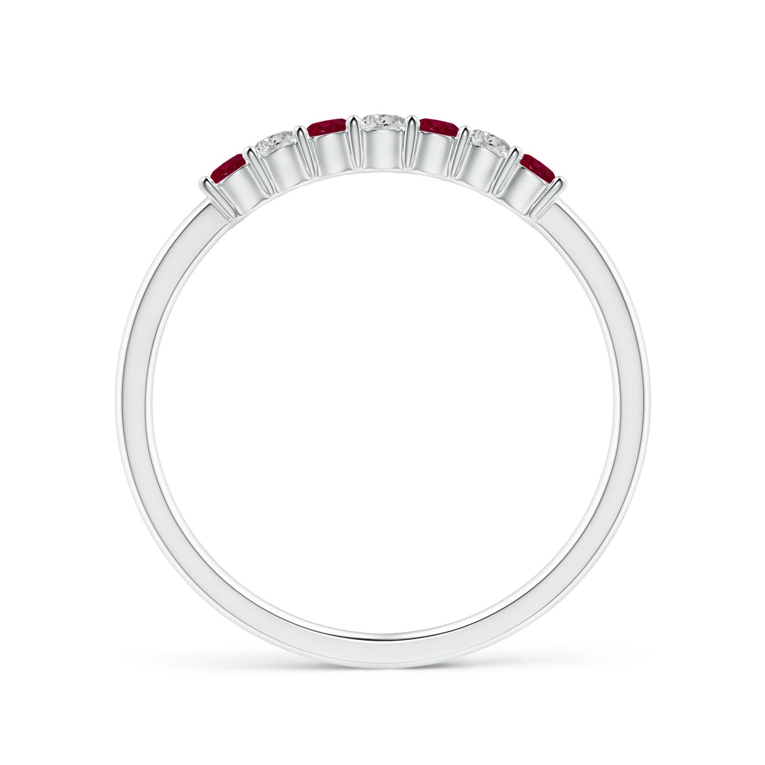 A - Ruby / 0.31 CT / 14 KT White Gold