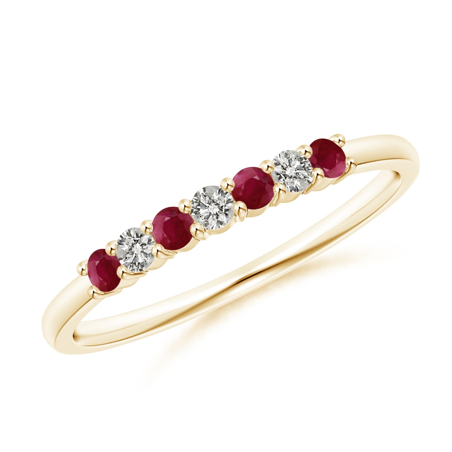 A - Ruby / 0.31 CT / 14 KT Yellow Gold