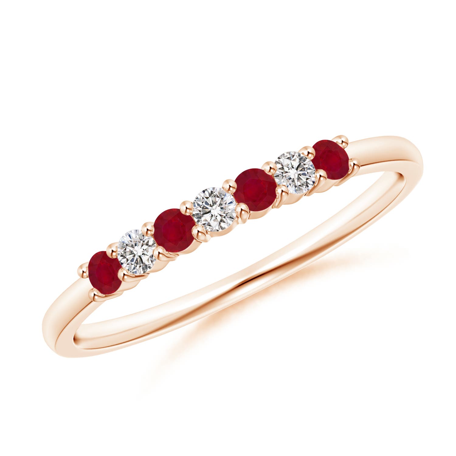 AA - Ruby / 0.31 CT / 14 KT Rose Gold