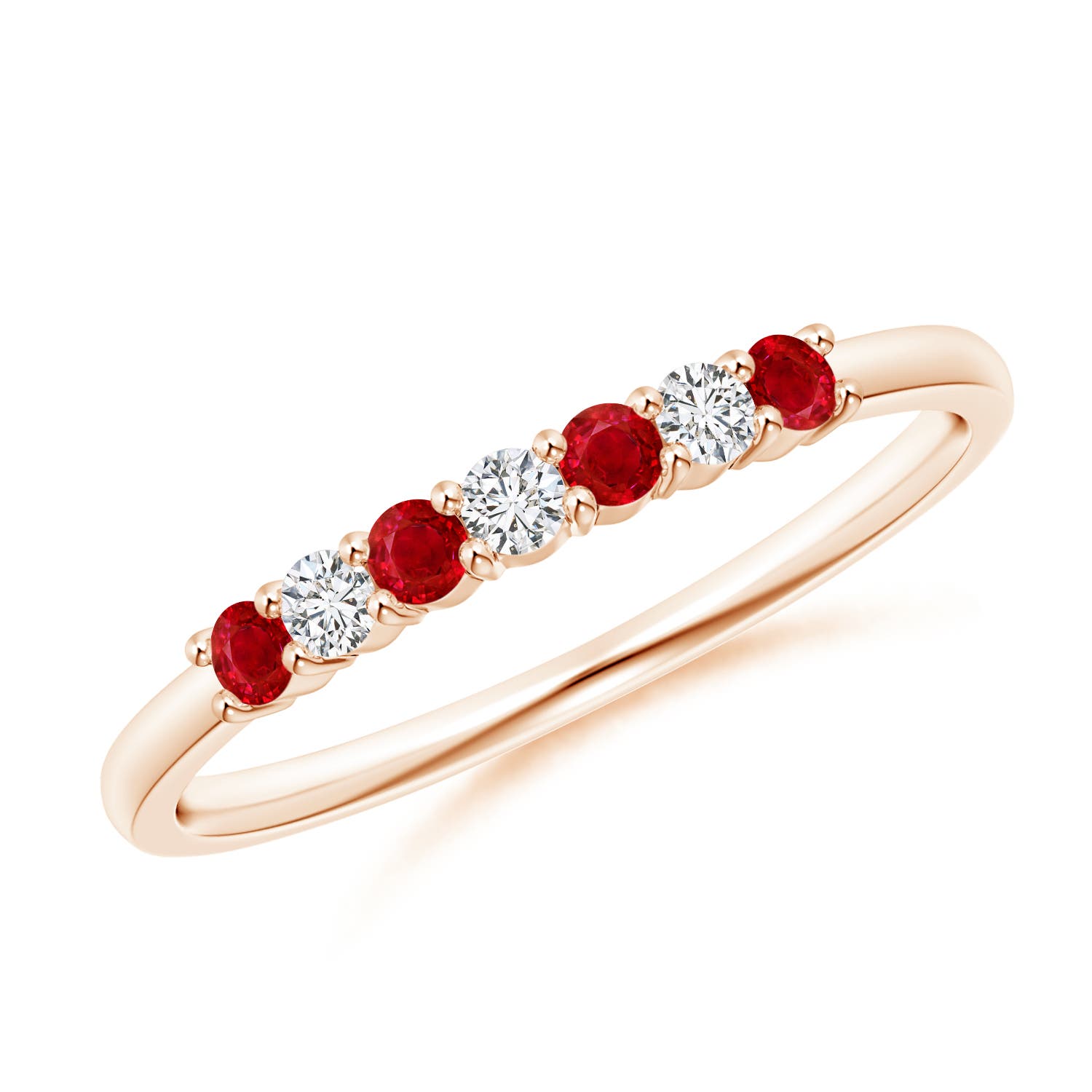 AAA - Ruby / 0.31 CT / 14 KT Rose Gold