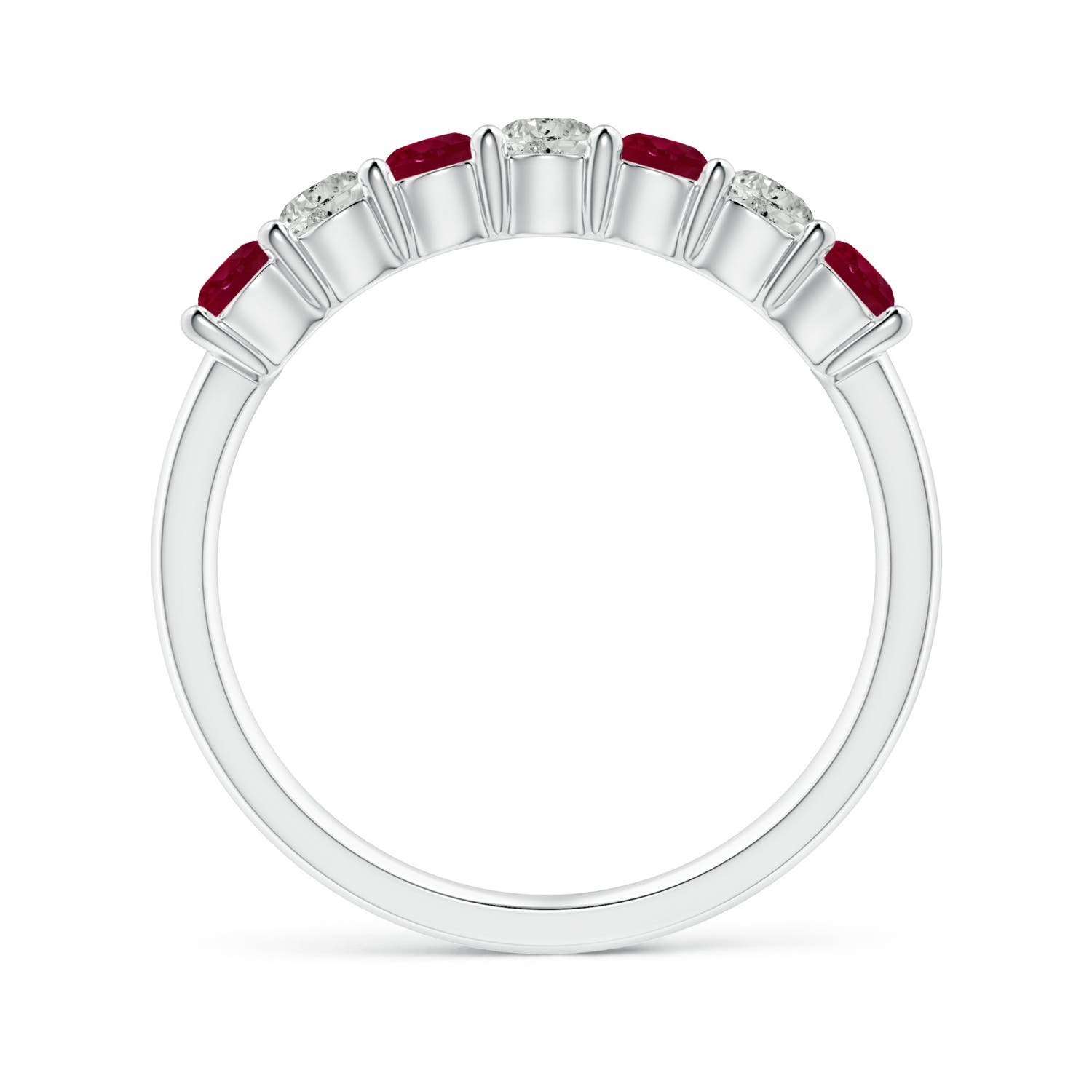 A - Ruby / 0.92 CT / 14 KT White Gold