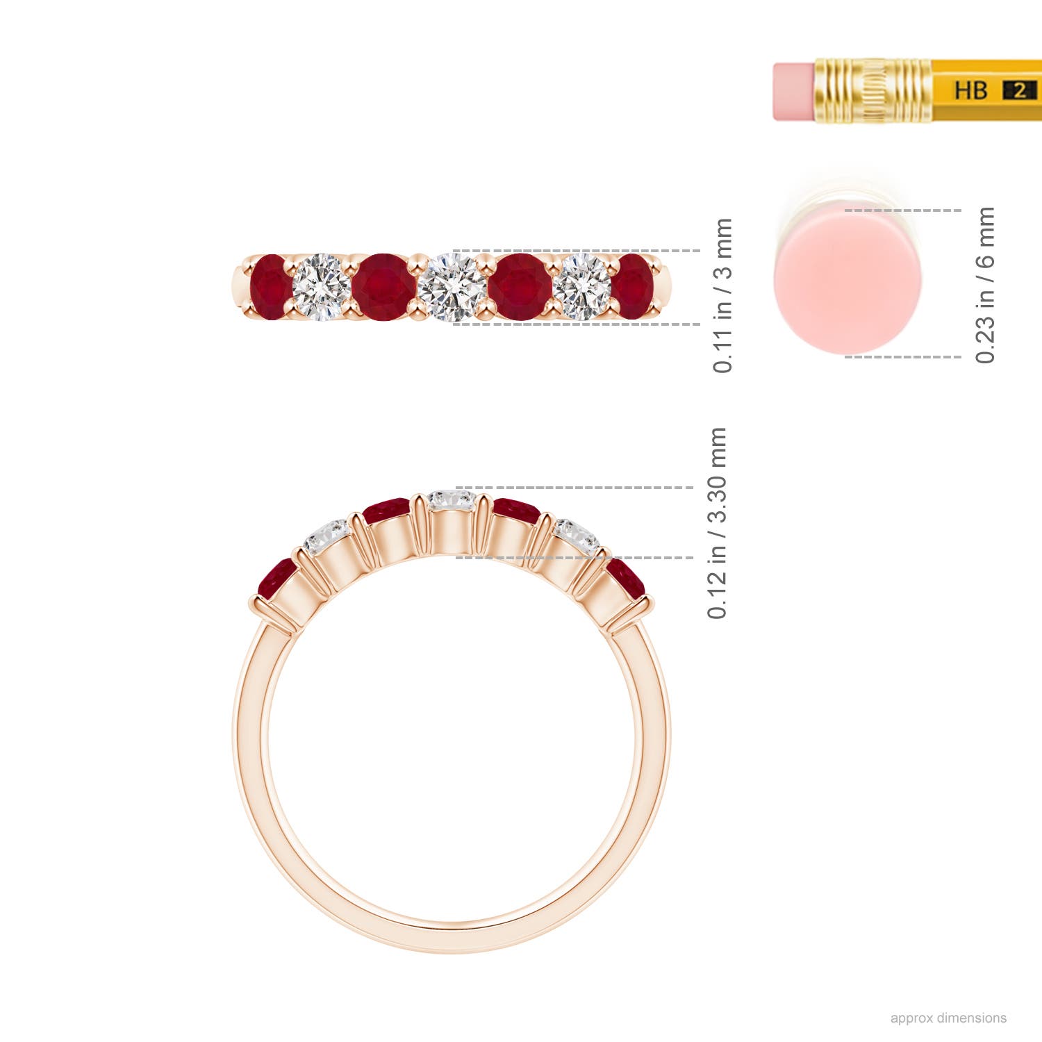 AA - Ruby / 0.92 CT / 14 KT Rose Gold