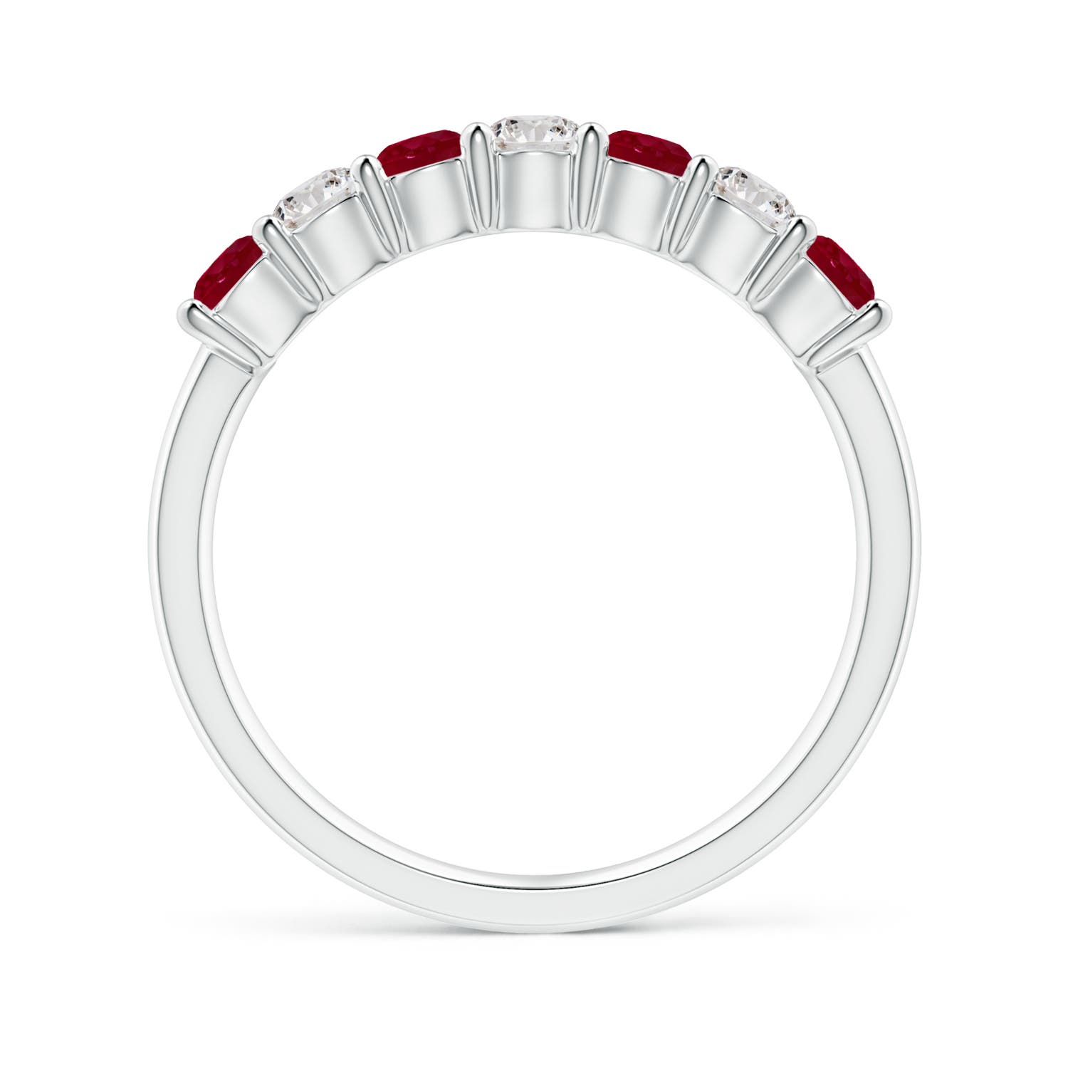 AA - Ruby / 0.92 CT / 14 KT White Gold