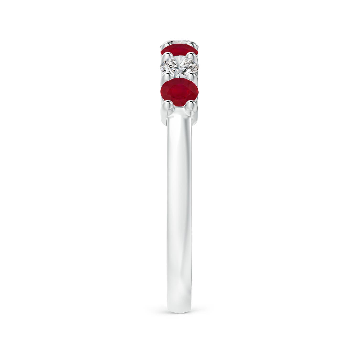 AA - Ruby / 0.92 CT / 14 KT White Gold