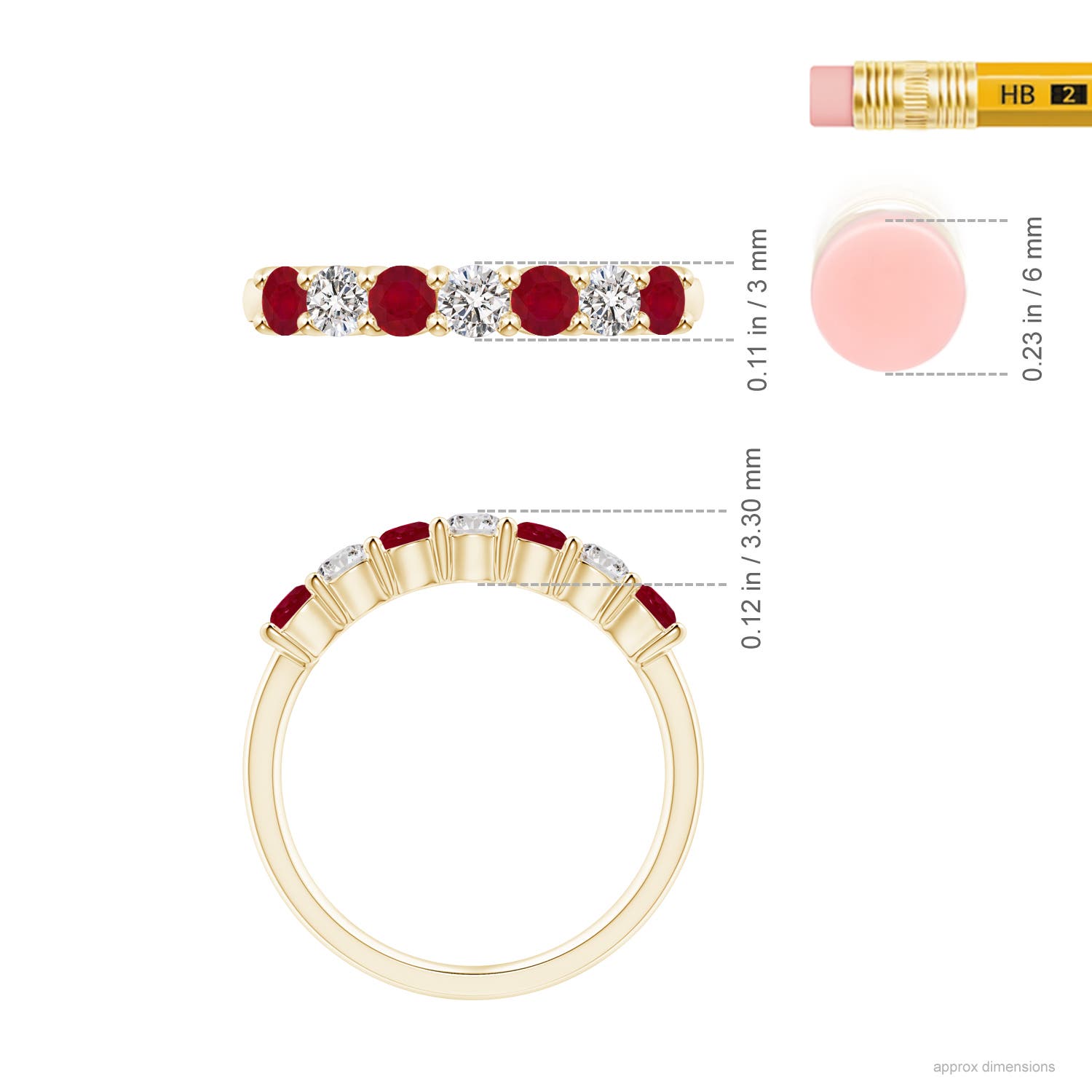 AA - Ruby / 0.92 CT / 14 KT Yellow Gold