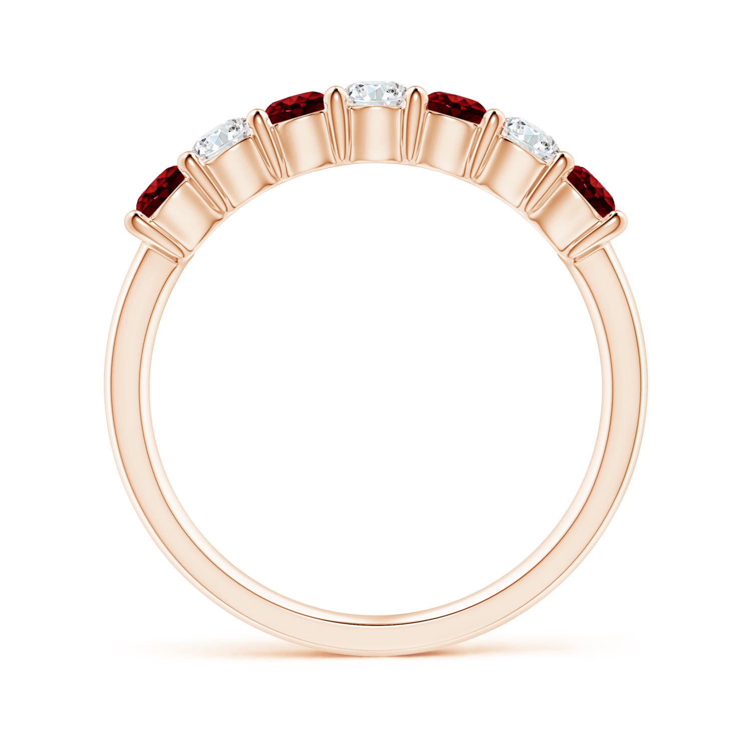 AAAA - Ruby / 0.92 CT / 14 KT Rose Gold