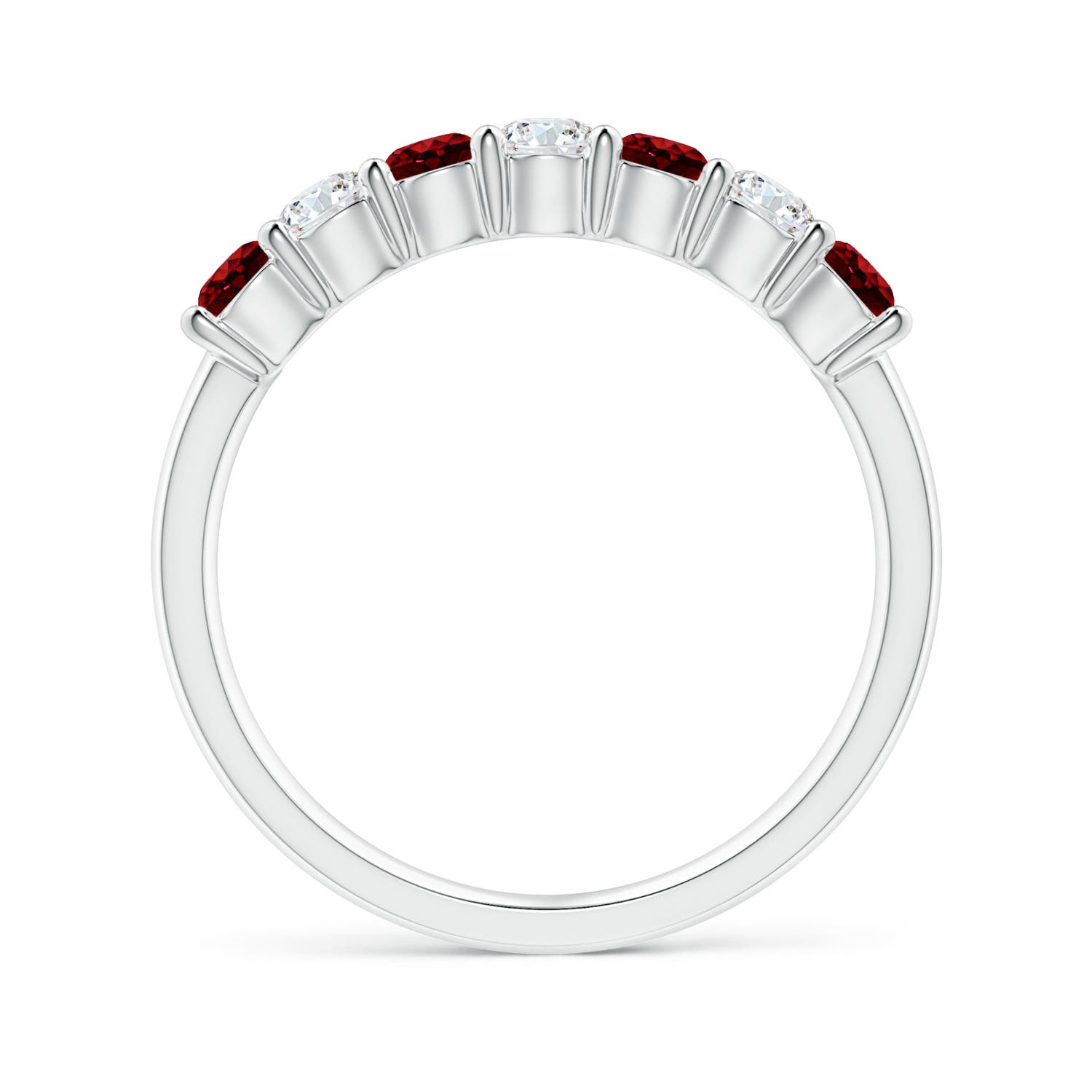 AAAA - Ruby / 0.92 CT / 14 KT White Gold