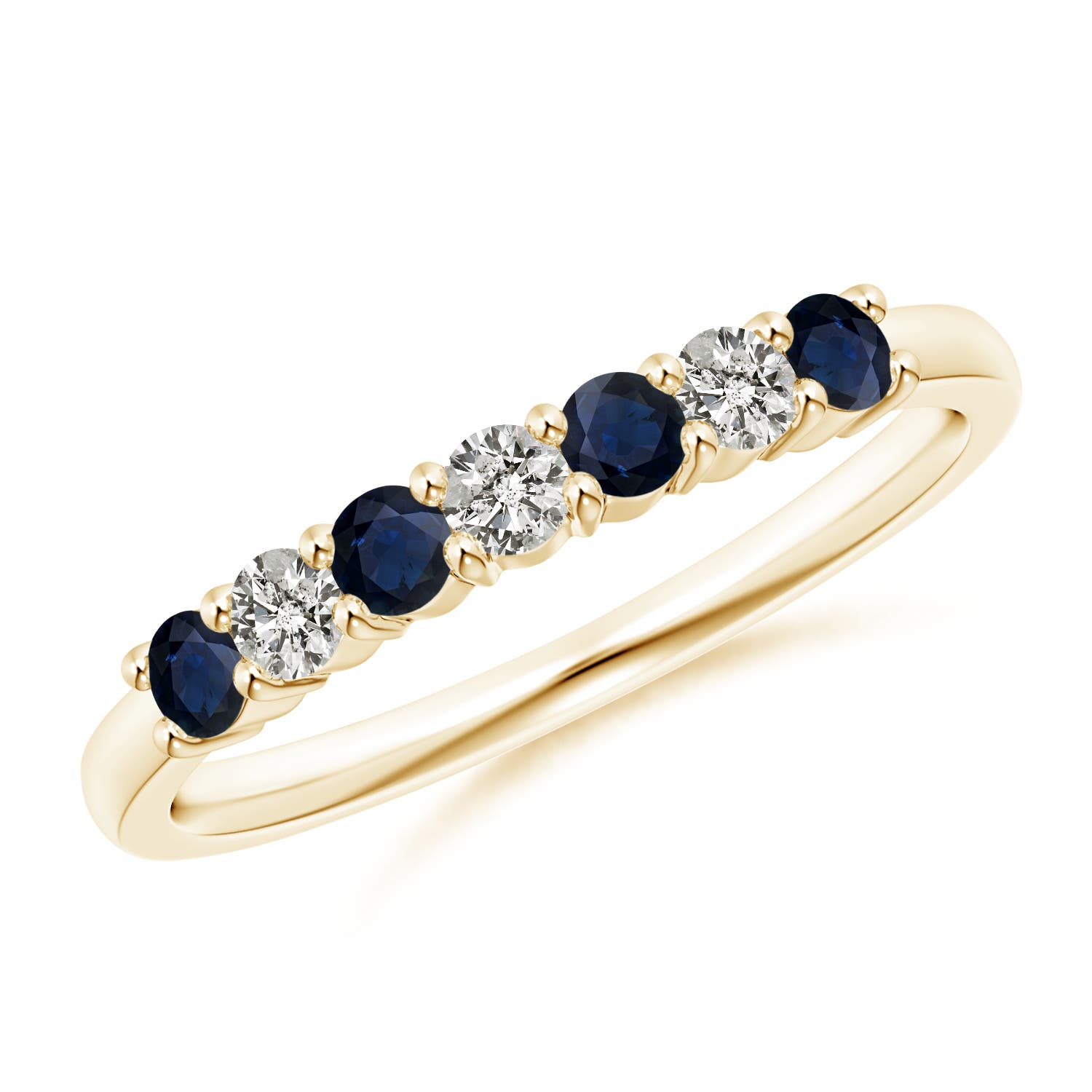 A - Blue Sapphire / 0.57 CT / 14 KT Yellow Gold