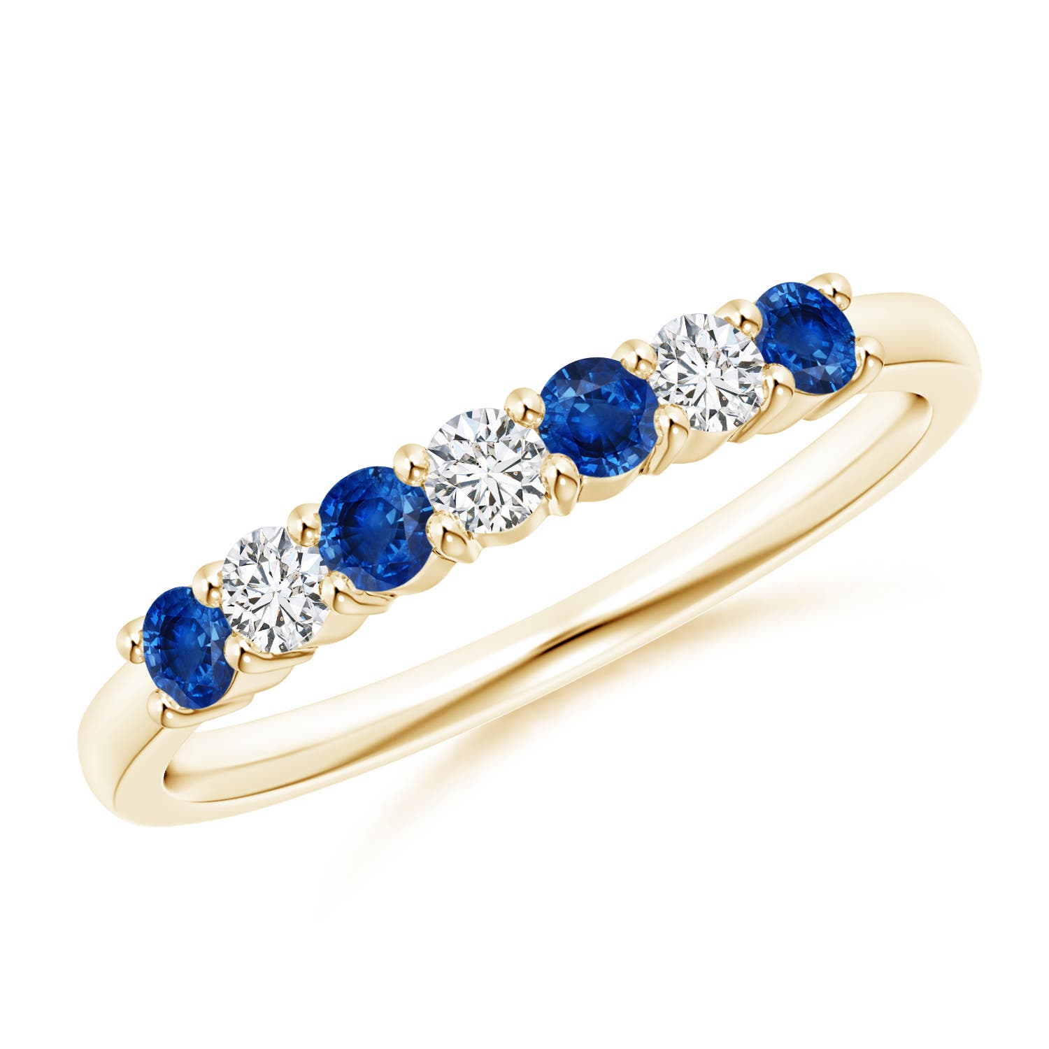 AAA - Blue Sapphire / 0.57 CT / 14 KT Yellow Gold