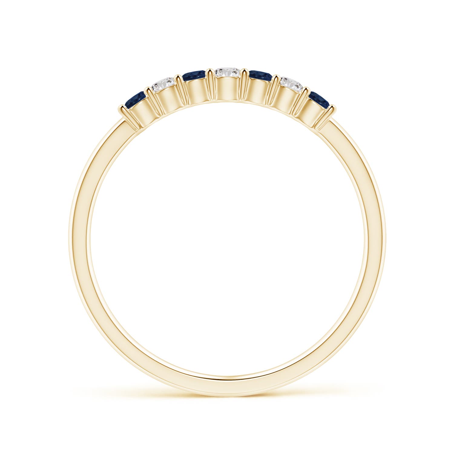 AA - Blue Sapphire / 0.31 CT / 14 KT Yellow Gold