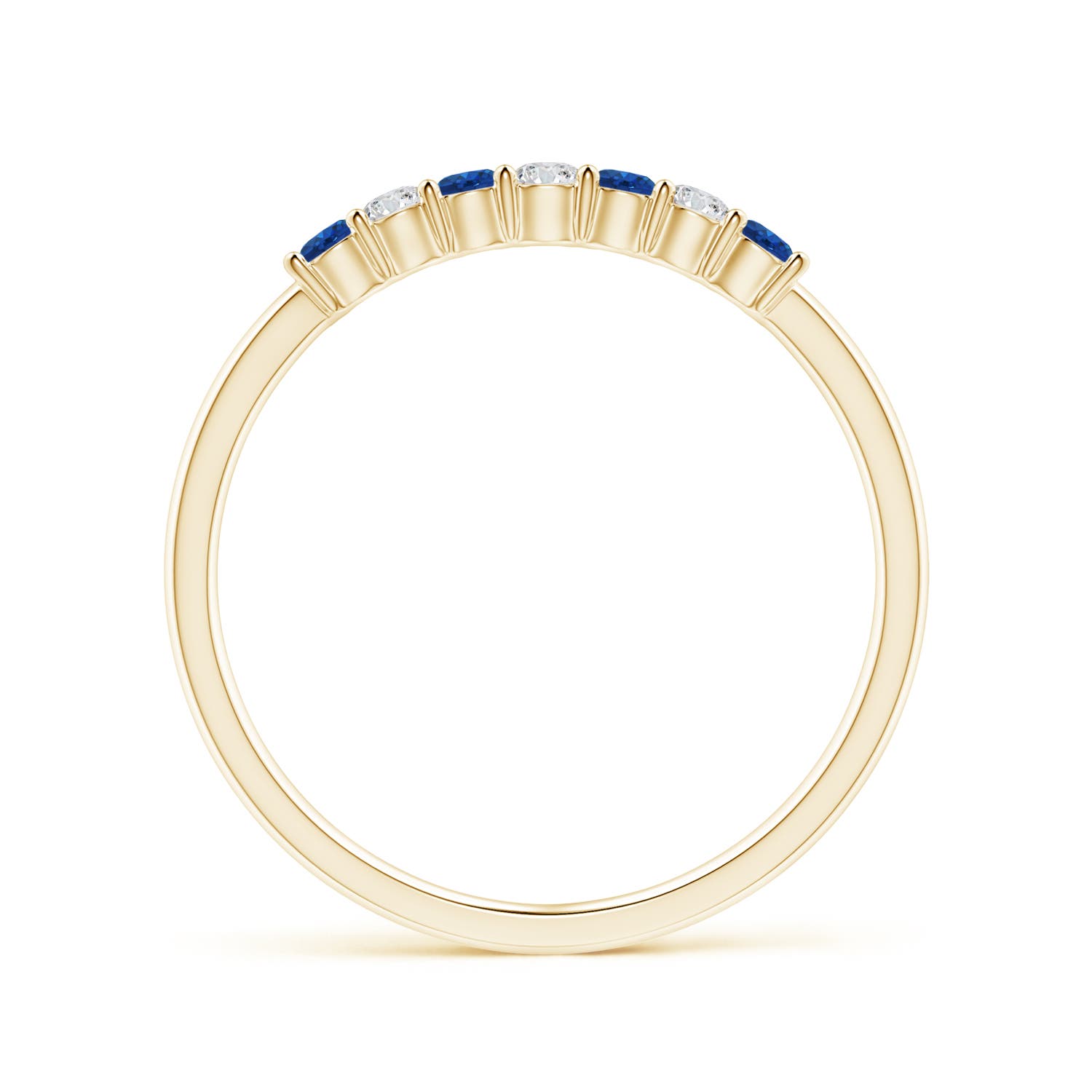 AAA - Blue Sapphire / 0.31 CT / 14 KT Yellow Gold