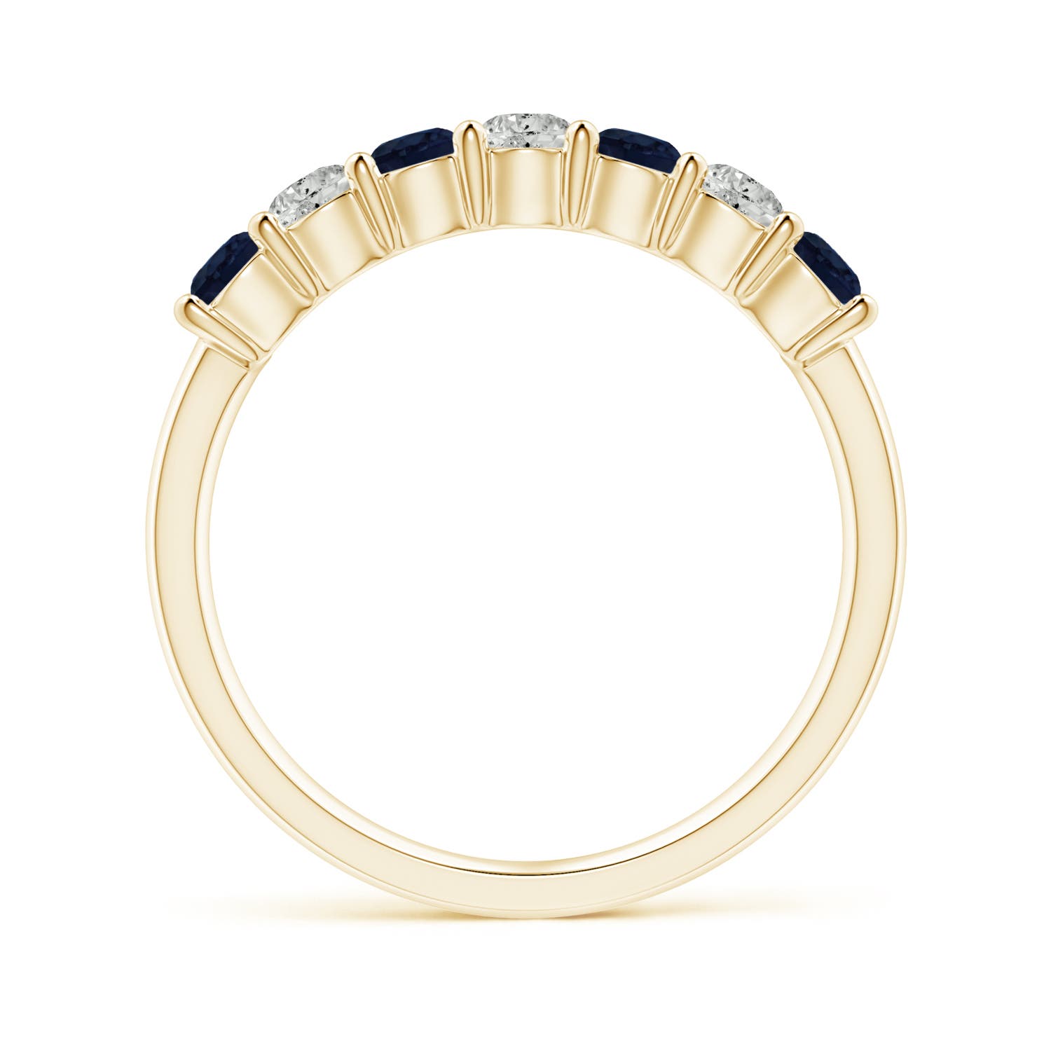 A - Blue Sapphire / 0.88 CT / 14 KT Yellow Gold