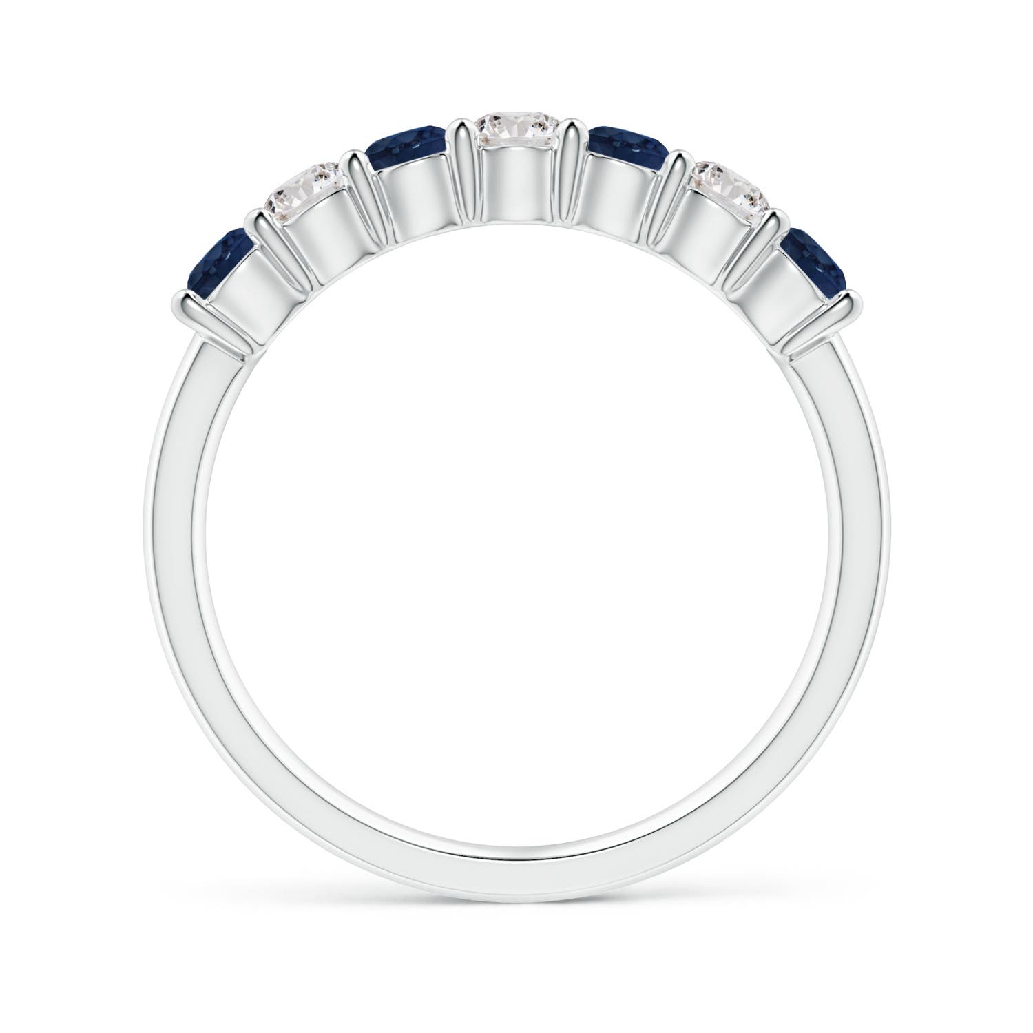 AA - Blue Sapphire / 0.88 CT / 14 KT White Gold