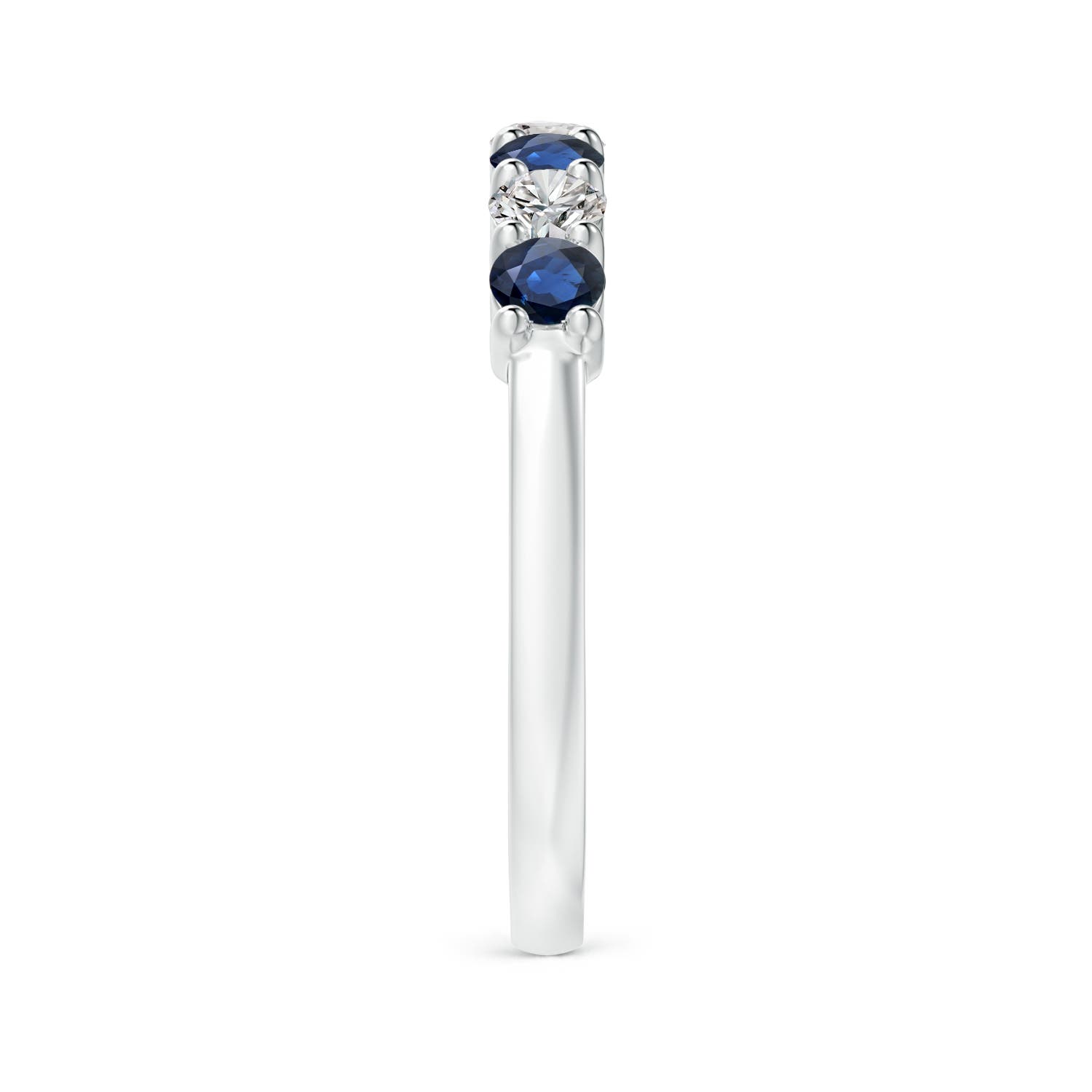 AA - Blue Sapphire / 0.88 CT / 14 KT White Gold